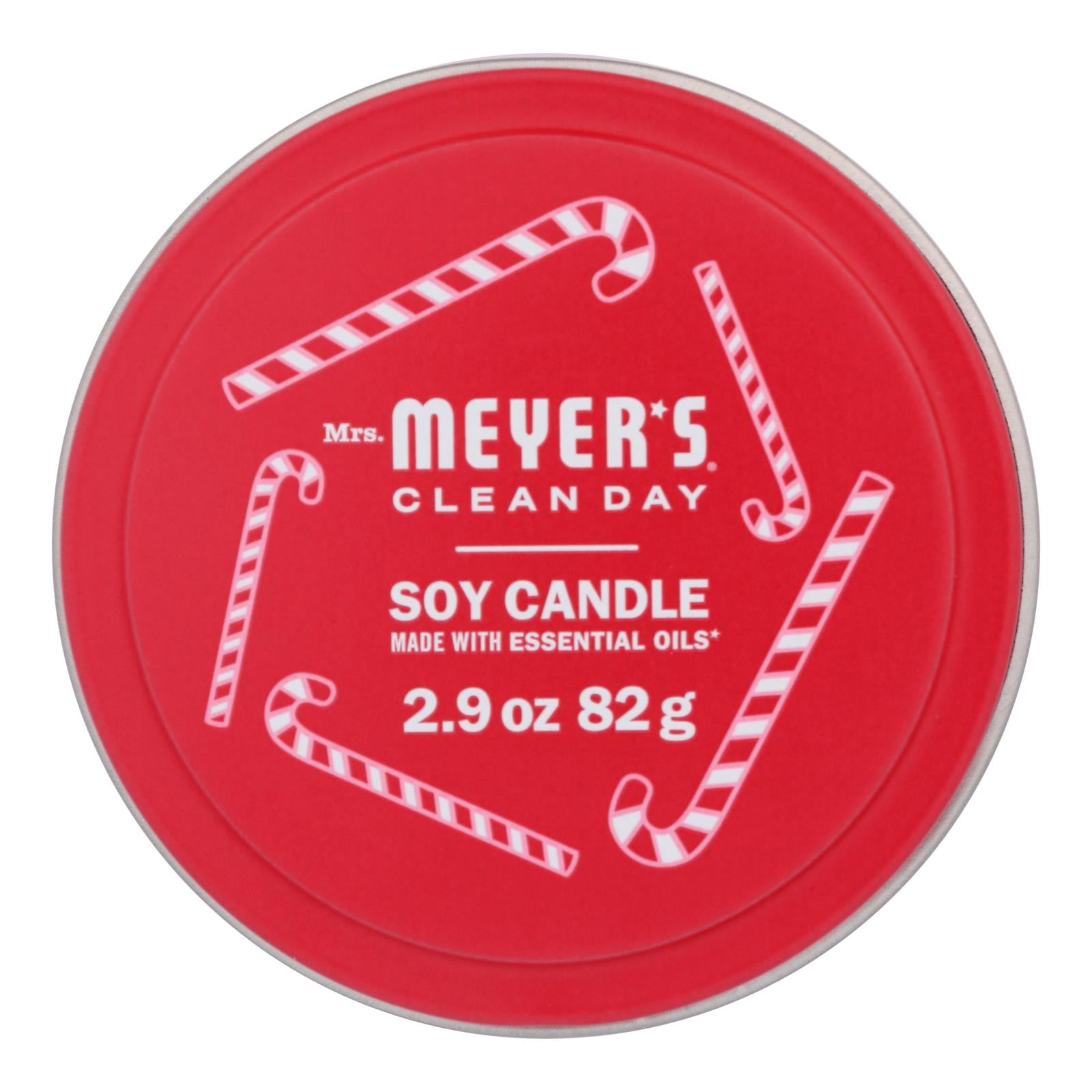 Mrs. Meyer's Clean Day - Soy Candle.tin Pprmint - Case Of 8-2.9 Oz