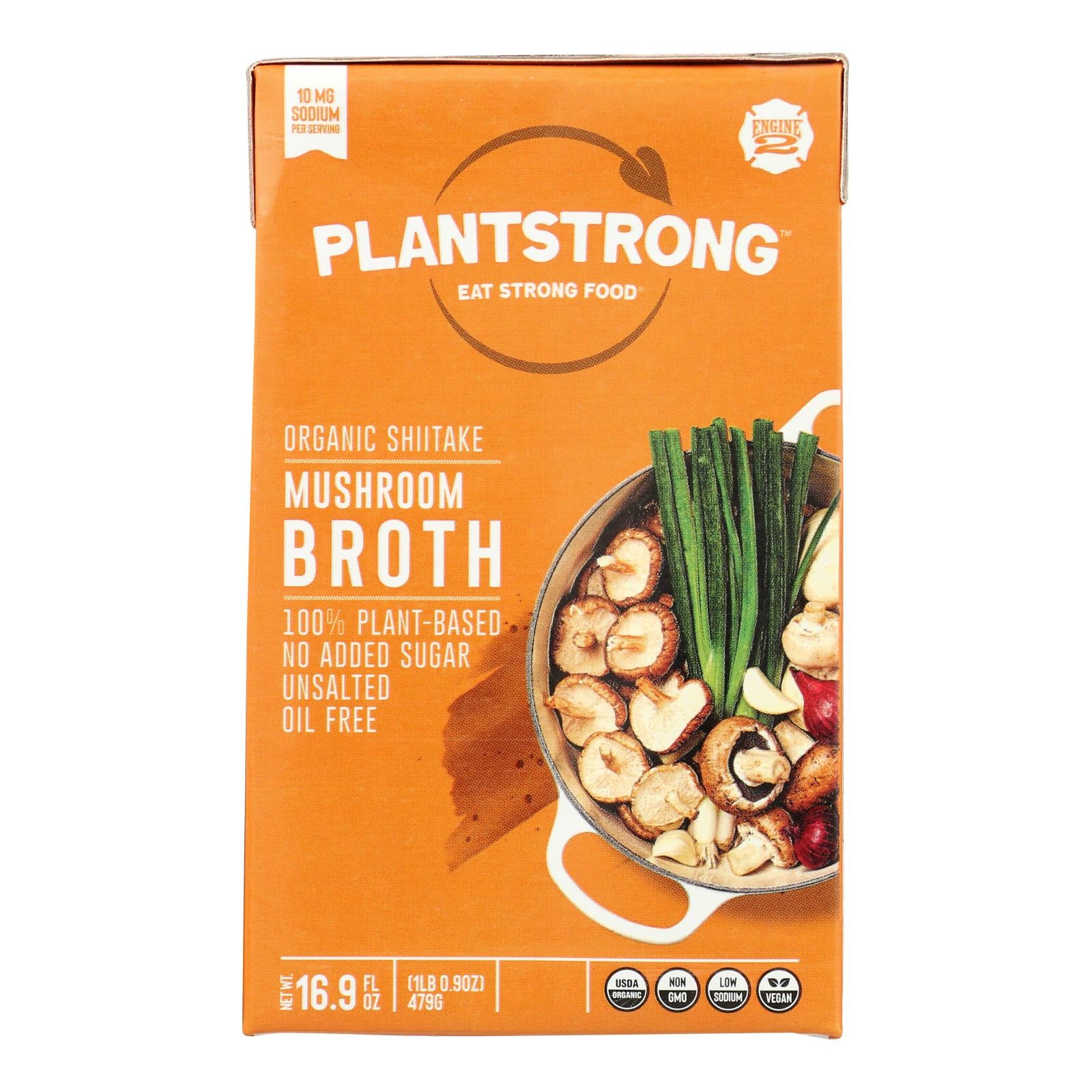 Plantstrong - Broth Shtk Mushroom - Case Of 6-16.9 Fz