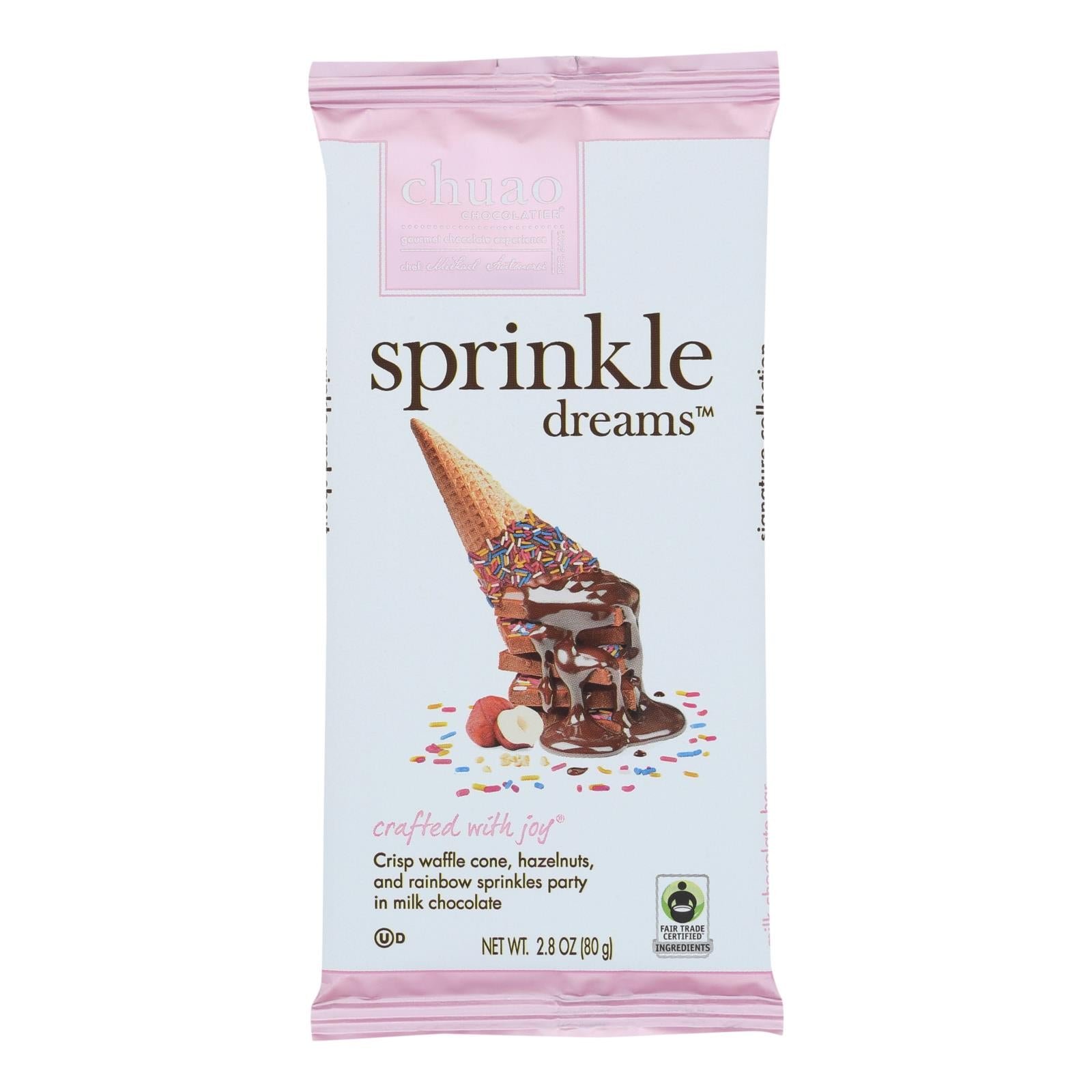 Chuao Chocolatier - Bar Sprinkle Dreams - Case Of 12 - 2.8 Oz