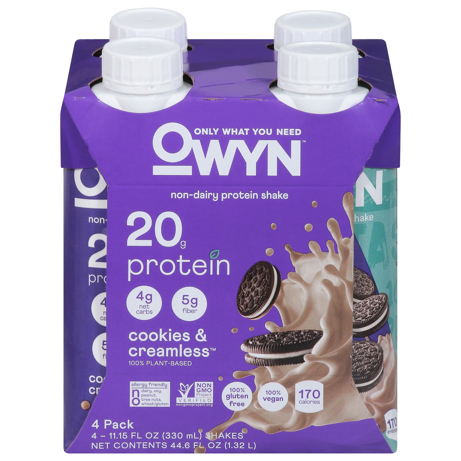 Only What You Need - Plnt Bsd Cky Cream Protein Shk - Case Of 3-4/11.14z