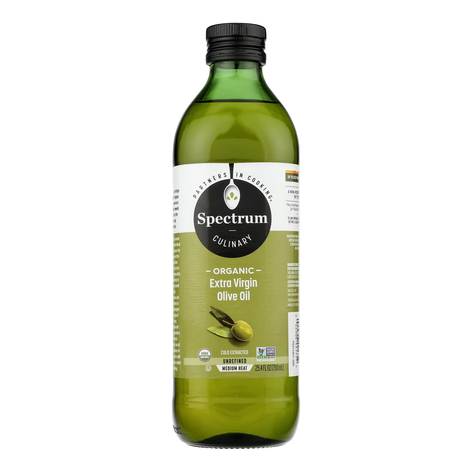 Spectrum Naturals Organic Unrefined Extra Virgin Olive Oil - Case Of 6 - 25.4 Fl Oz.