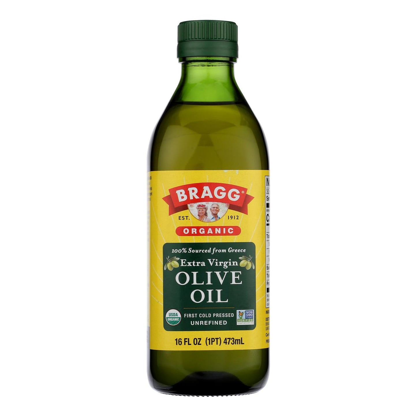 Bragg - Olive Oil - Organic - Extra Virgin - 16 Oz - Case Of 12