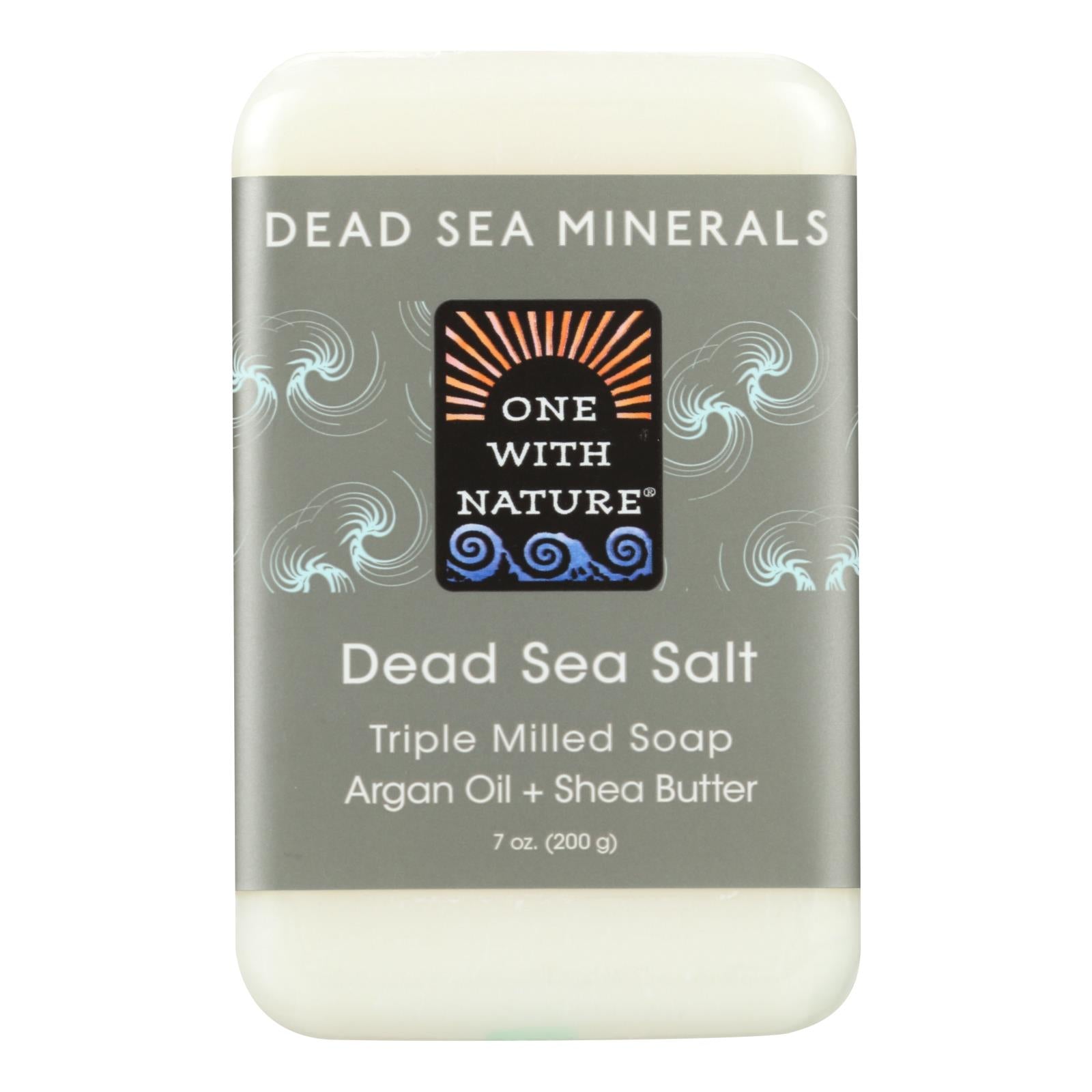 One With Nature Dead Sea Mineral Dead Sea Salt Soap - 7 Oz