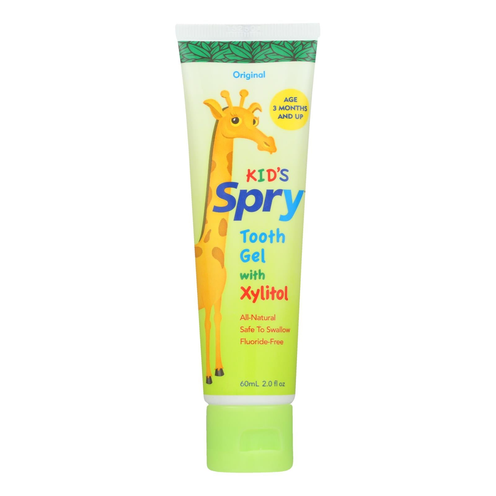 Spry Xylitol Tooth Gel - Original - 2 Fl Oz.