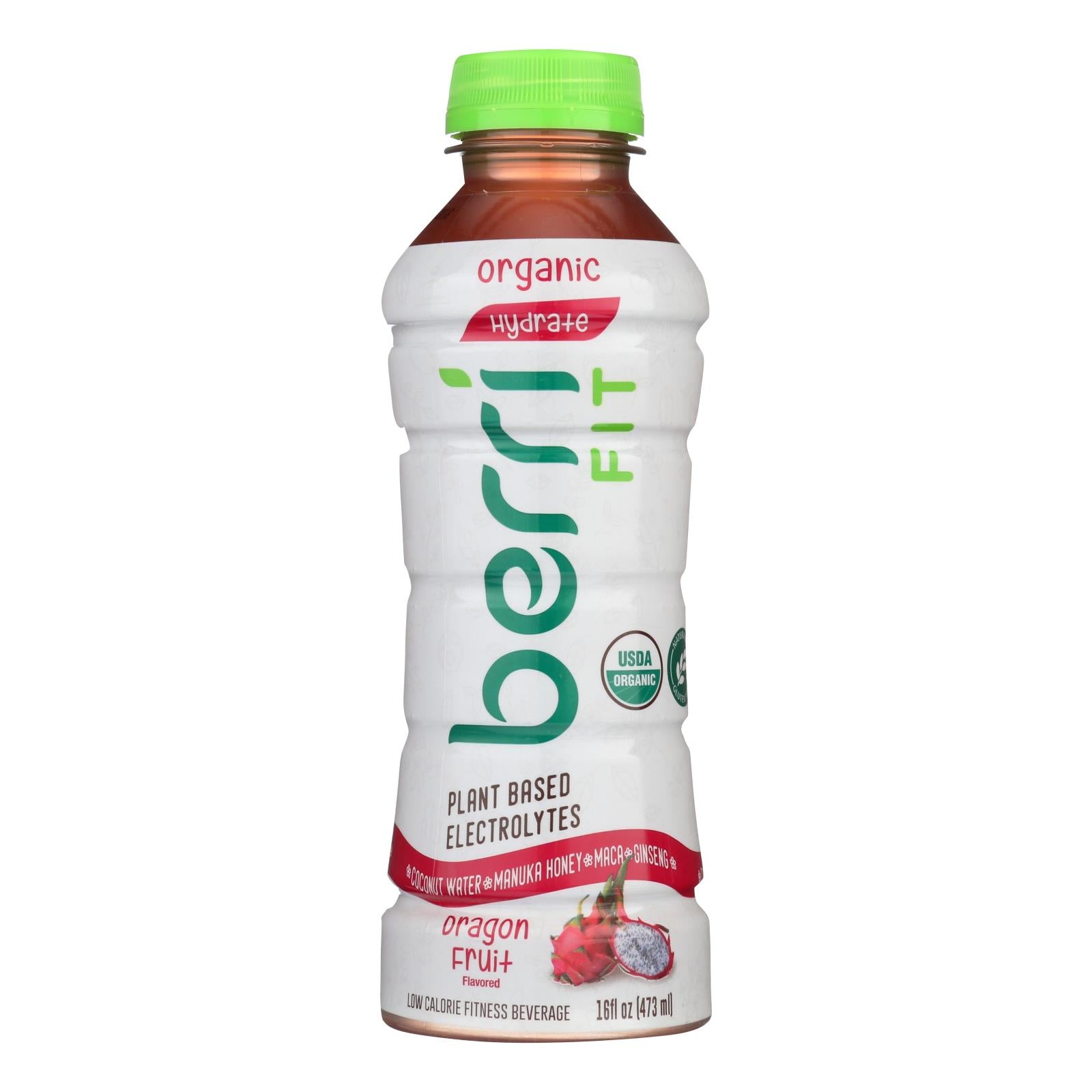 Berri Pro Dragon Fruit Plant-based Fitness Beverage  - Case Of 12 - 16 Oz