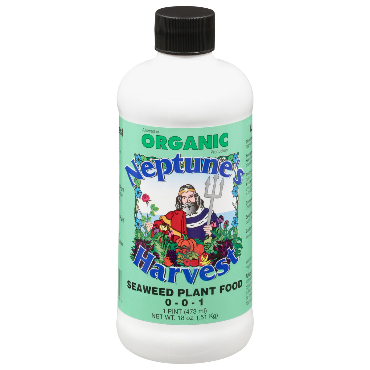 Neptune's Harvest Seaweed Fertilizer- Green Label - 16 Oz