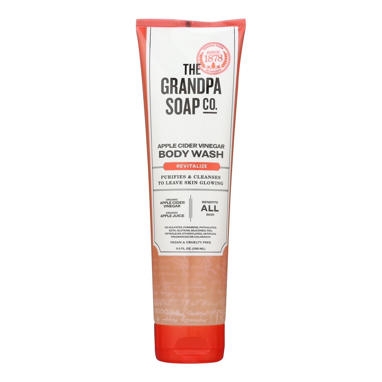 Grandpa Soap - Body Wash Apple Cider - 1 Each - 9.5 Oz