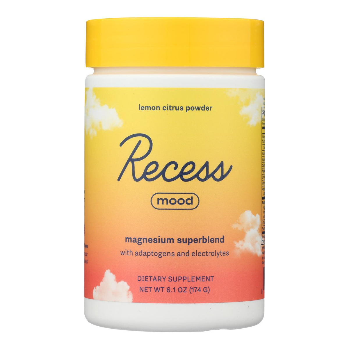 Recess - Mood Tub Lemon Citrus - 1 Each -6.1 Oz
