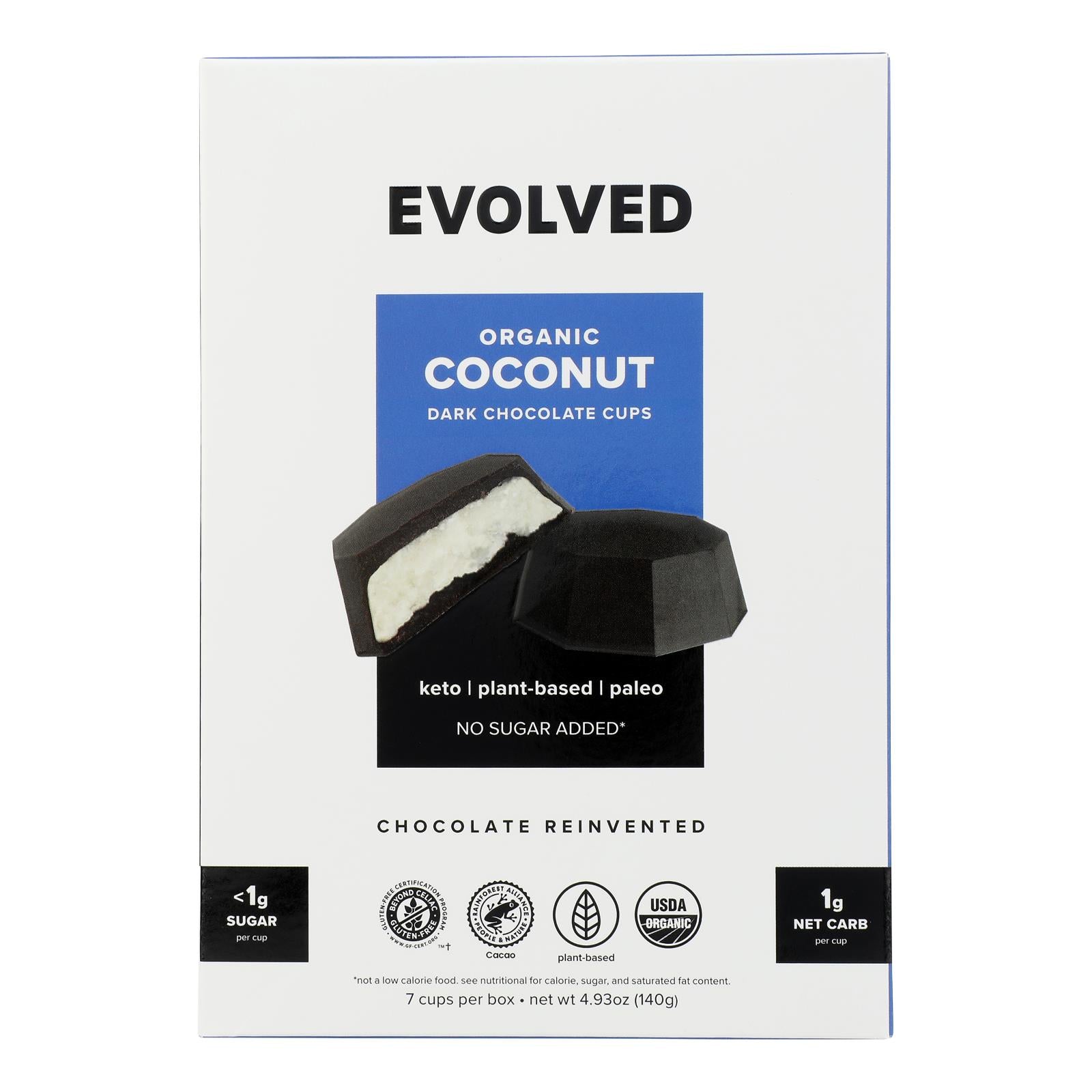 Evolved - Keto Cups Og2 Coconut Btr - Cs Of 6-4.93 Oz