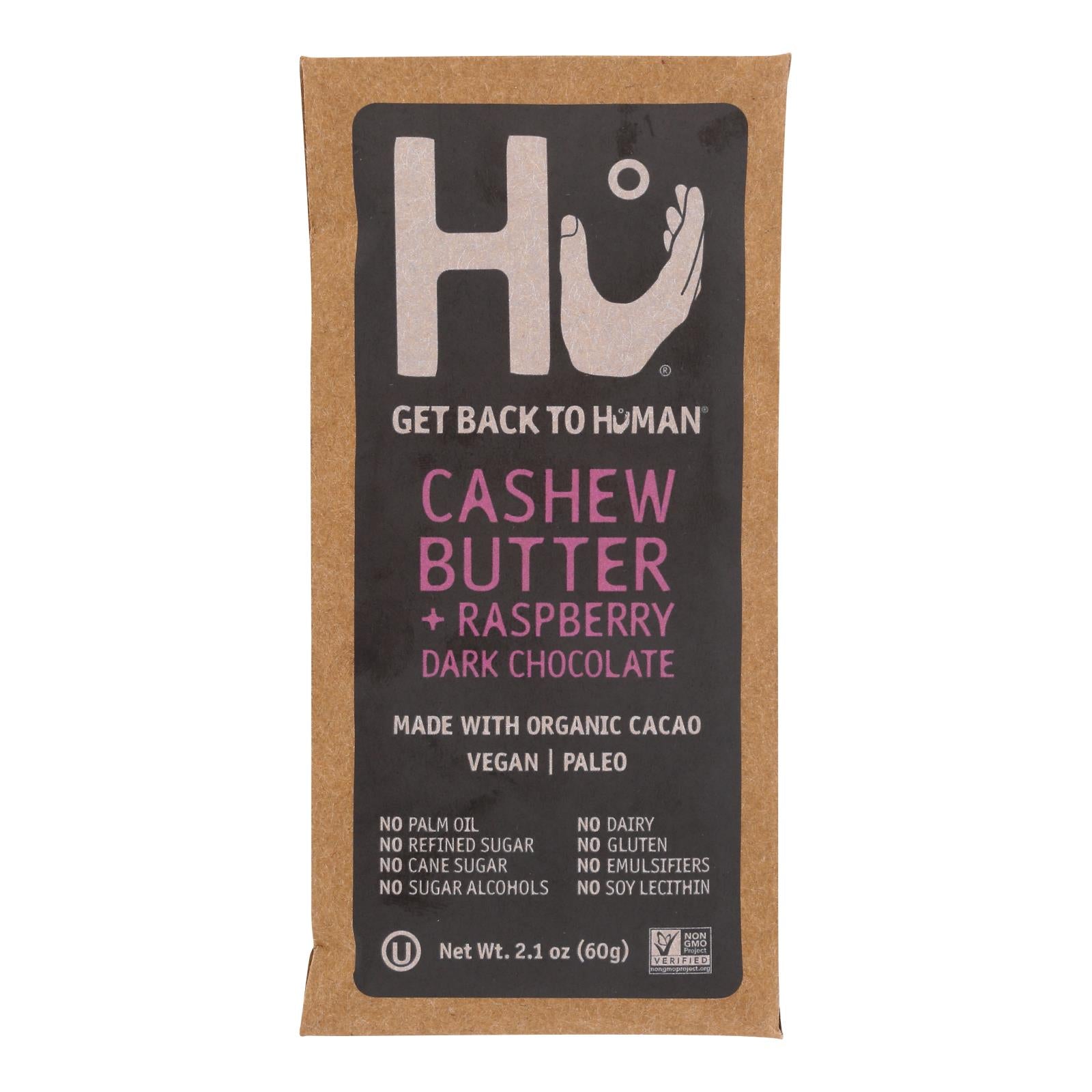 Hu - Dark Chocolate Bar Cashew Butter Ras - Case Of 12-2.1 Oz