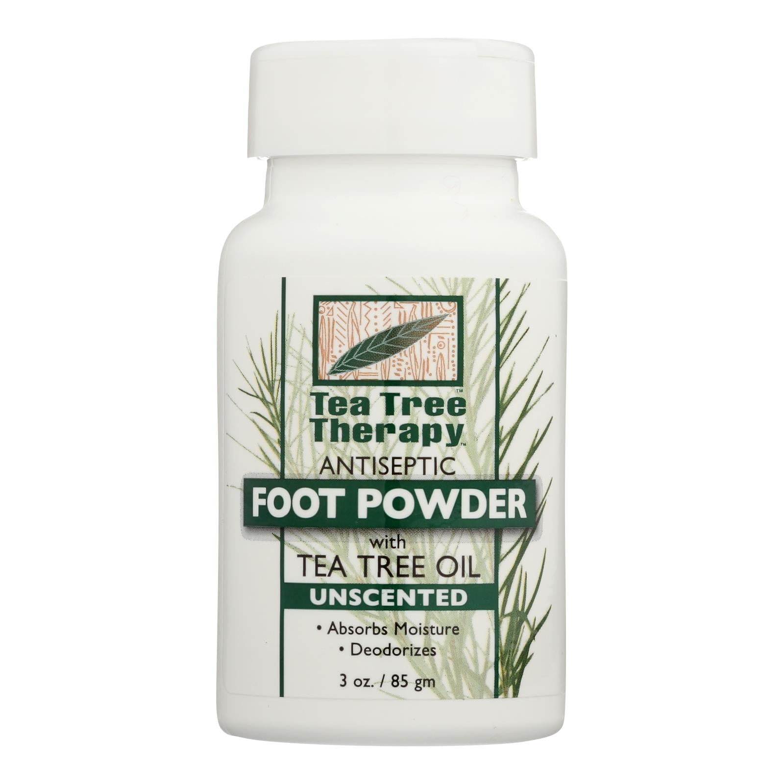 Tea Tree Therapy - Foot Powder Unscented - 1 Each - 3 Oz