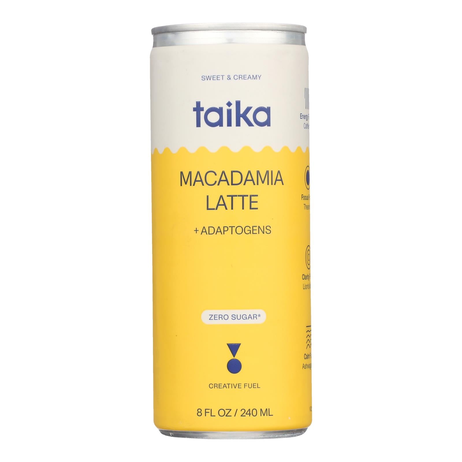 Taika - Coffee Macadamia Latte - Case Of 12-8 Fluid Ounces