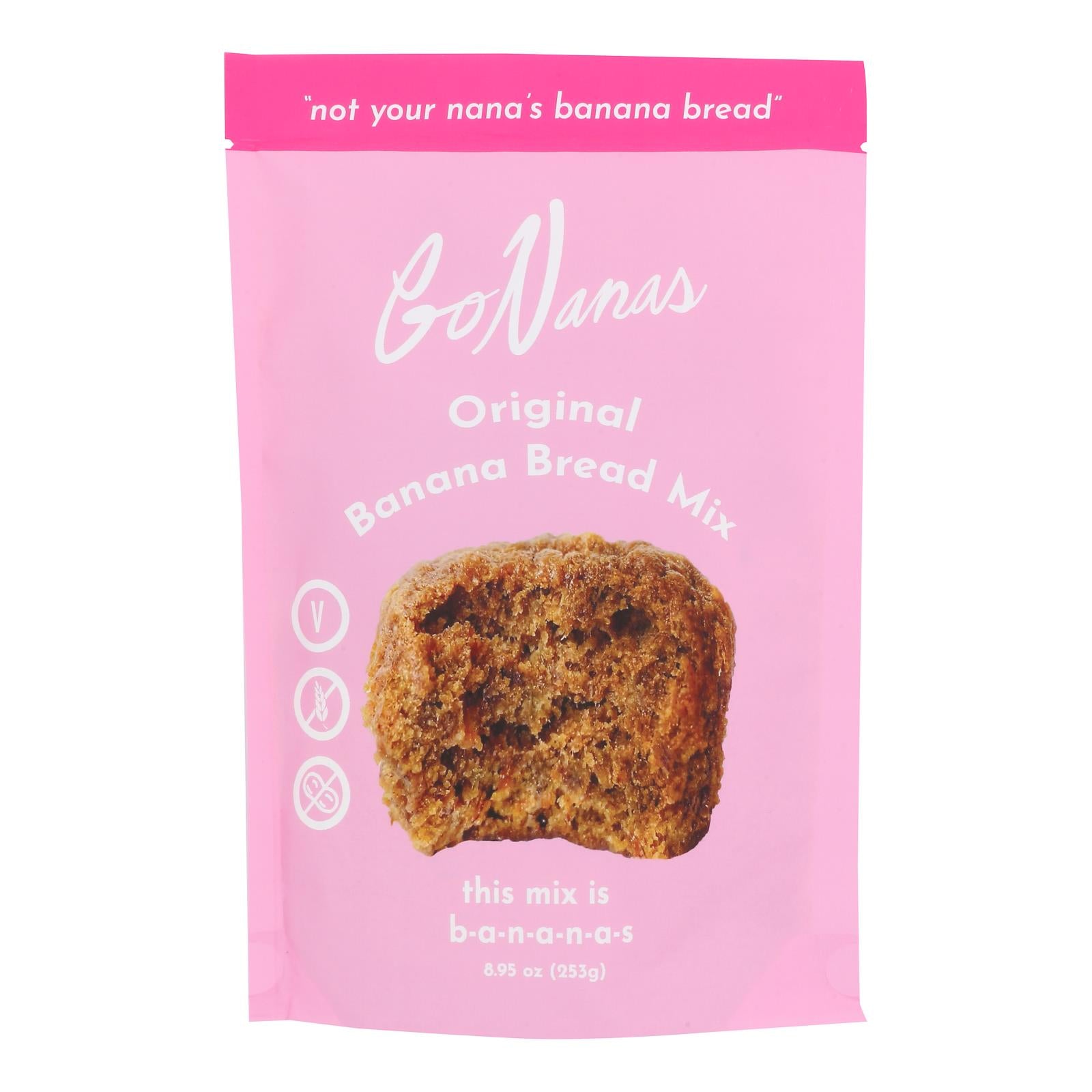 Gonanas - Mixed Banana Bread Original - Case Of 6 - 8.95 Ounces