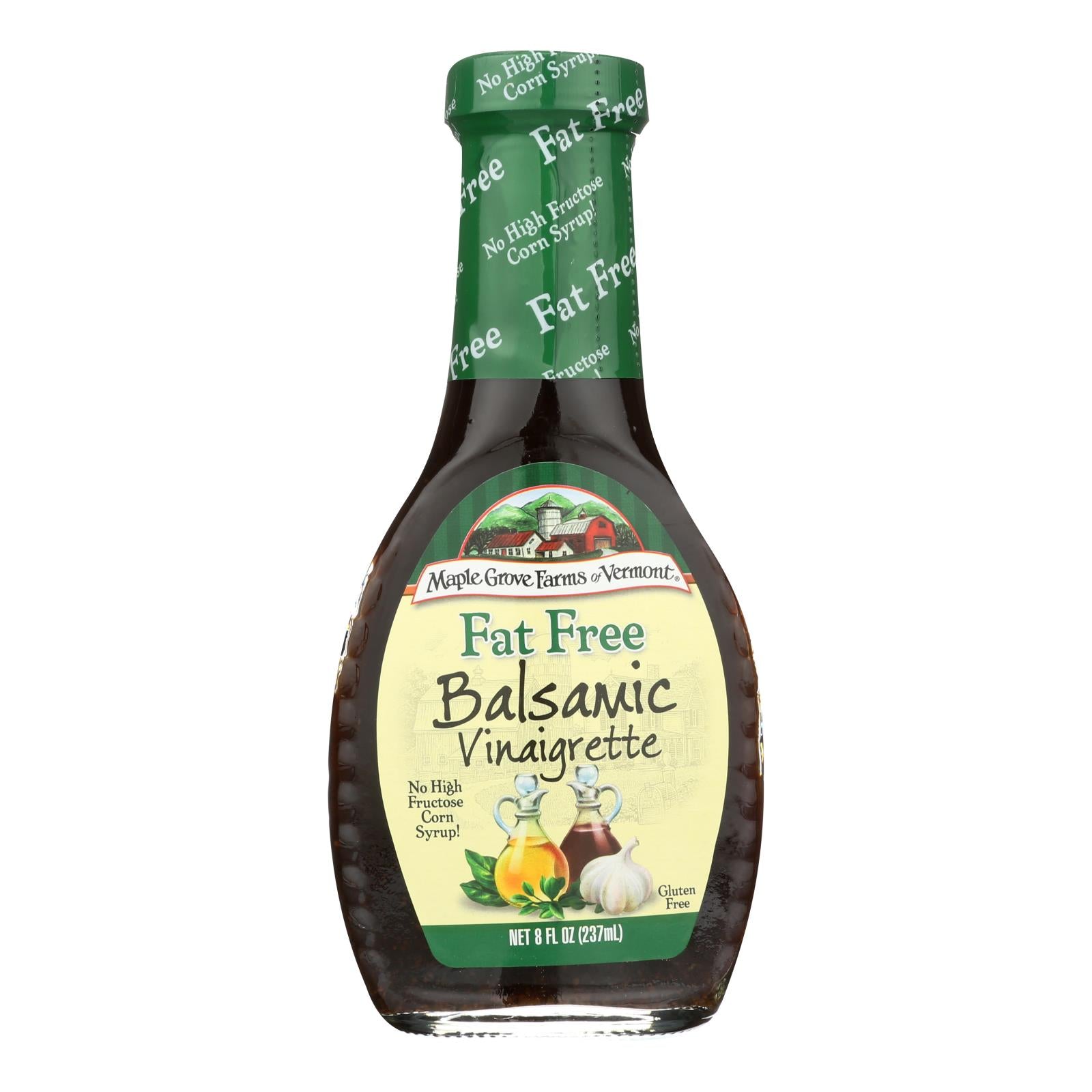 Maple Grove Farms - Fat Free Salad Dressing - Balsamic Vinaigrette - Case Of 12 - 8 Oz.