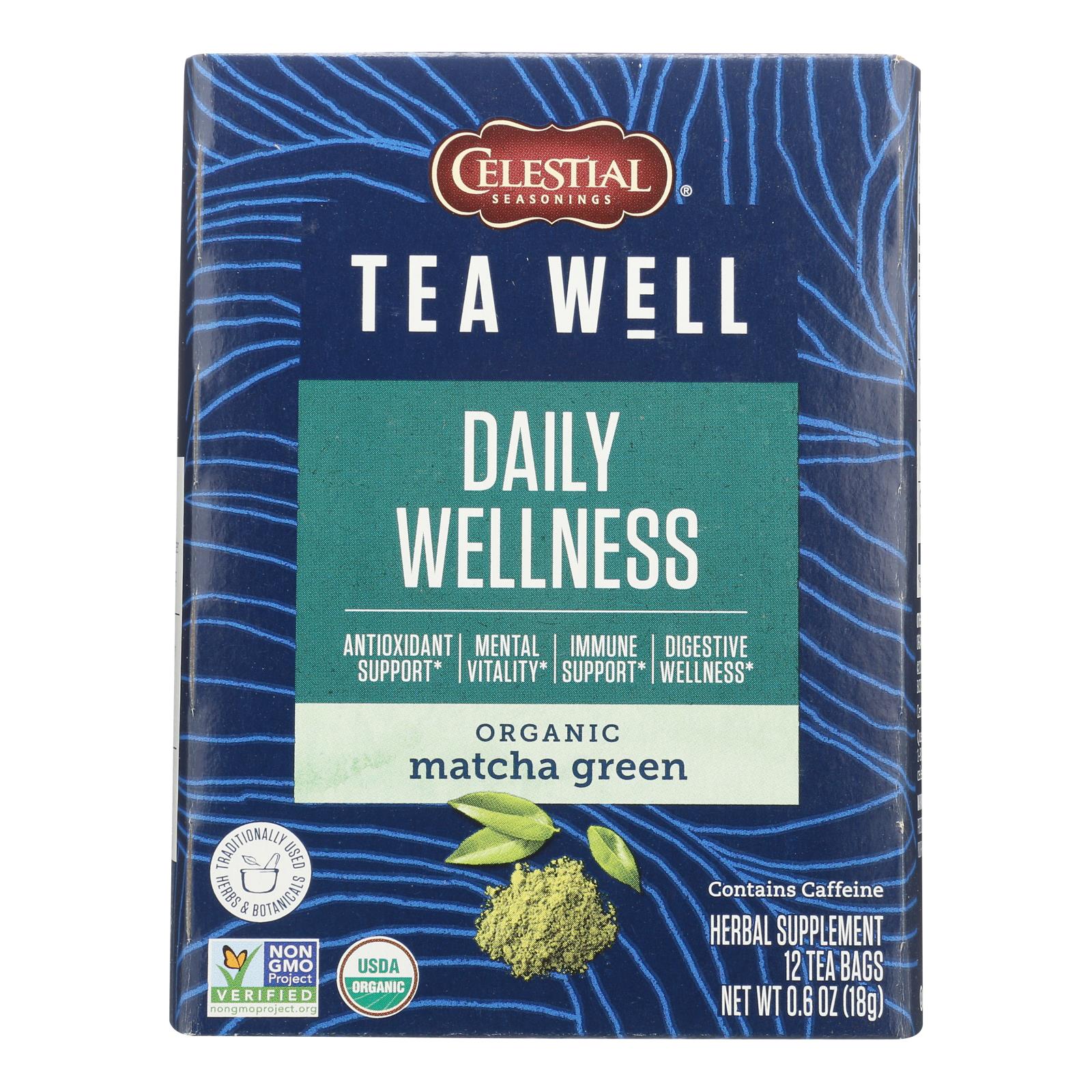 Teawell - Tea Matcha Green - Case Of 6-12 Ct