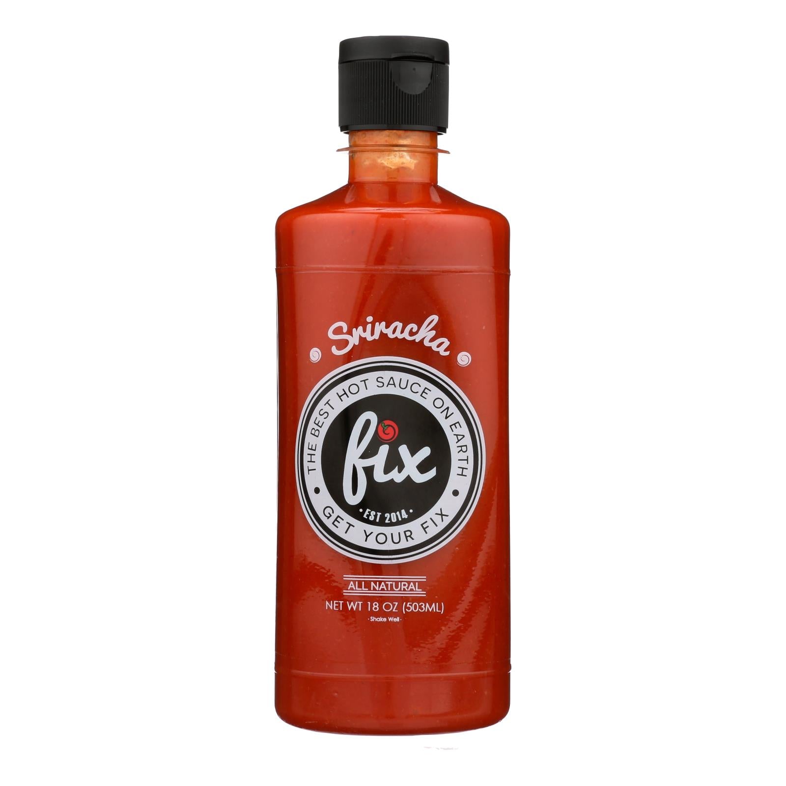 Fix Hot Sauce - Sriracha Hot Sauce - Case Of 6 - 18 Oz.