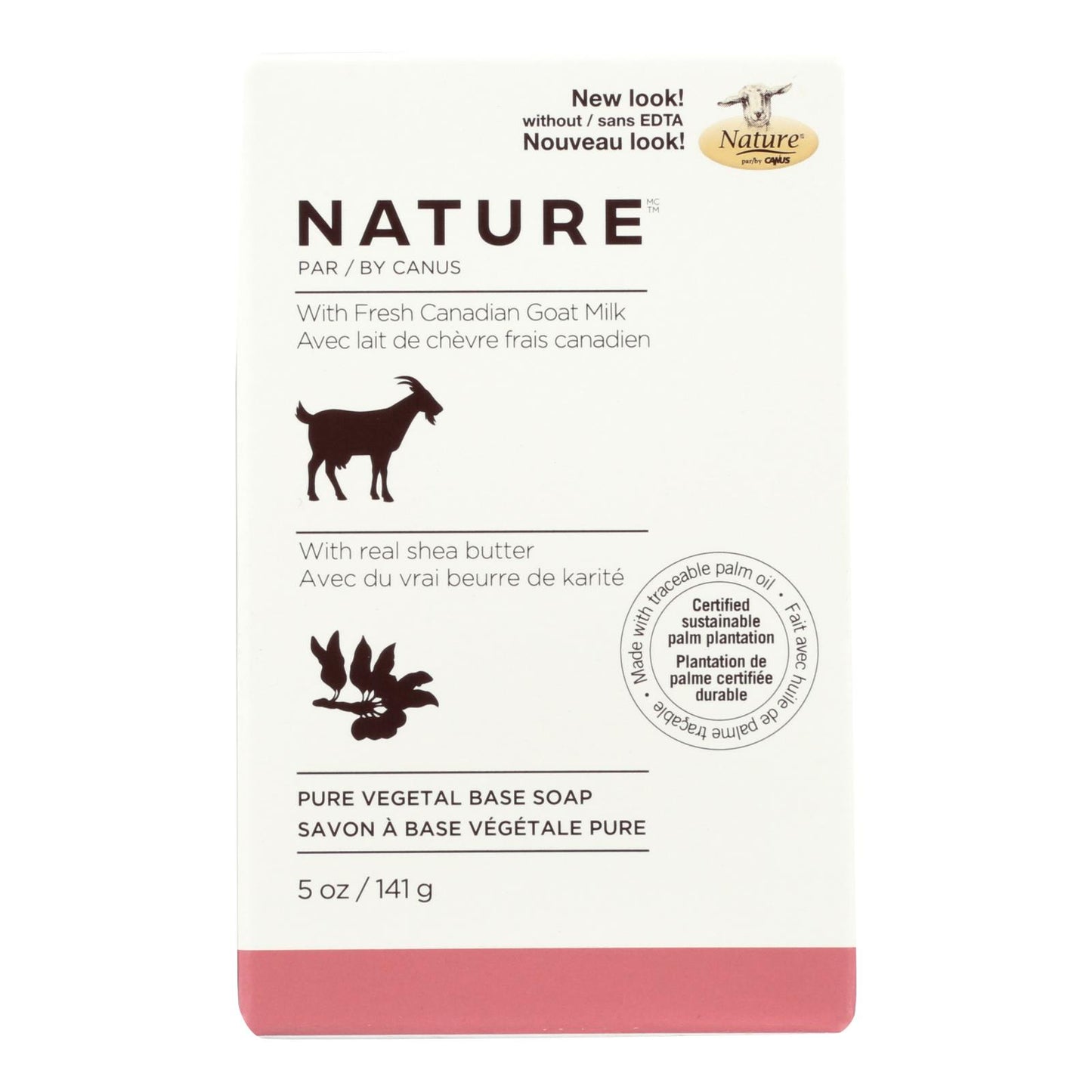 Nature By Canus Bar Soap - Nature - Shea Butter - 5 Oz