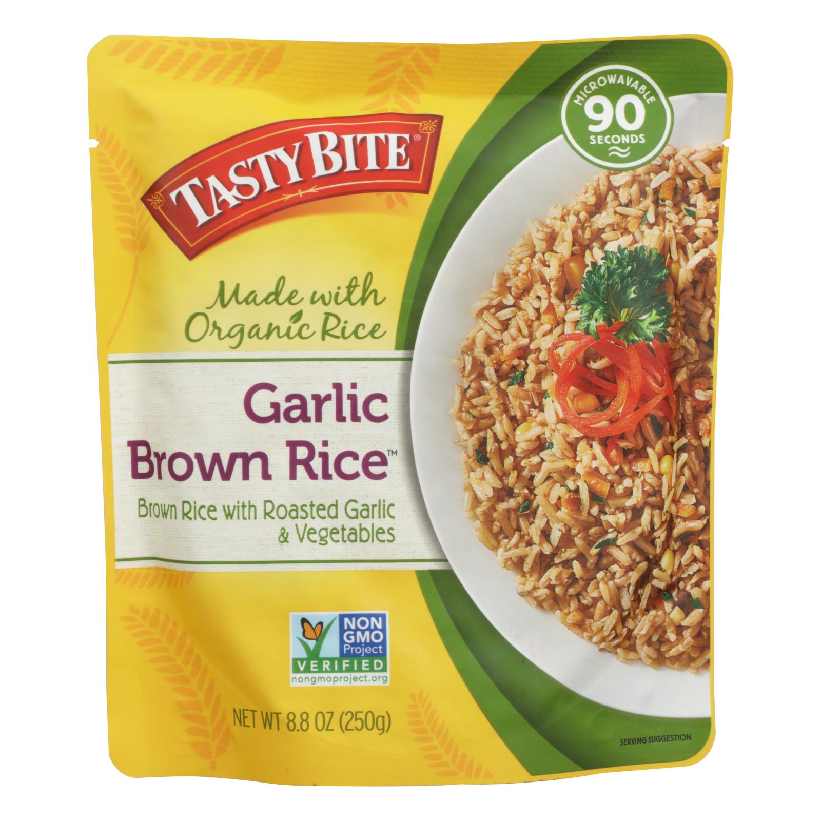 Models Bite Rice Tasty Bite Rice - Garlic Brown - 8.8 Oz - Case Of 6 – Sweety Goods