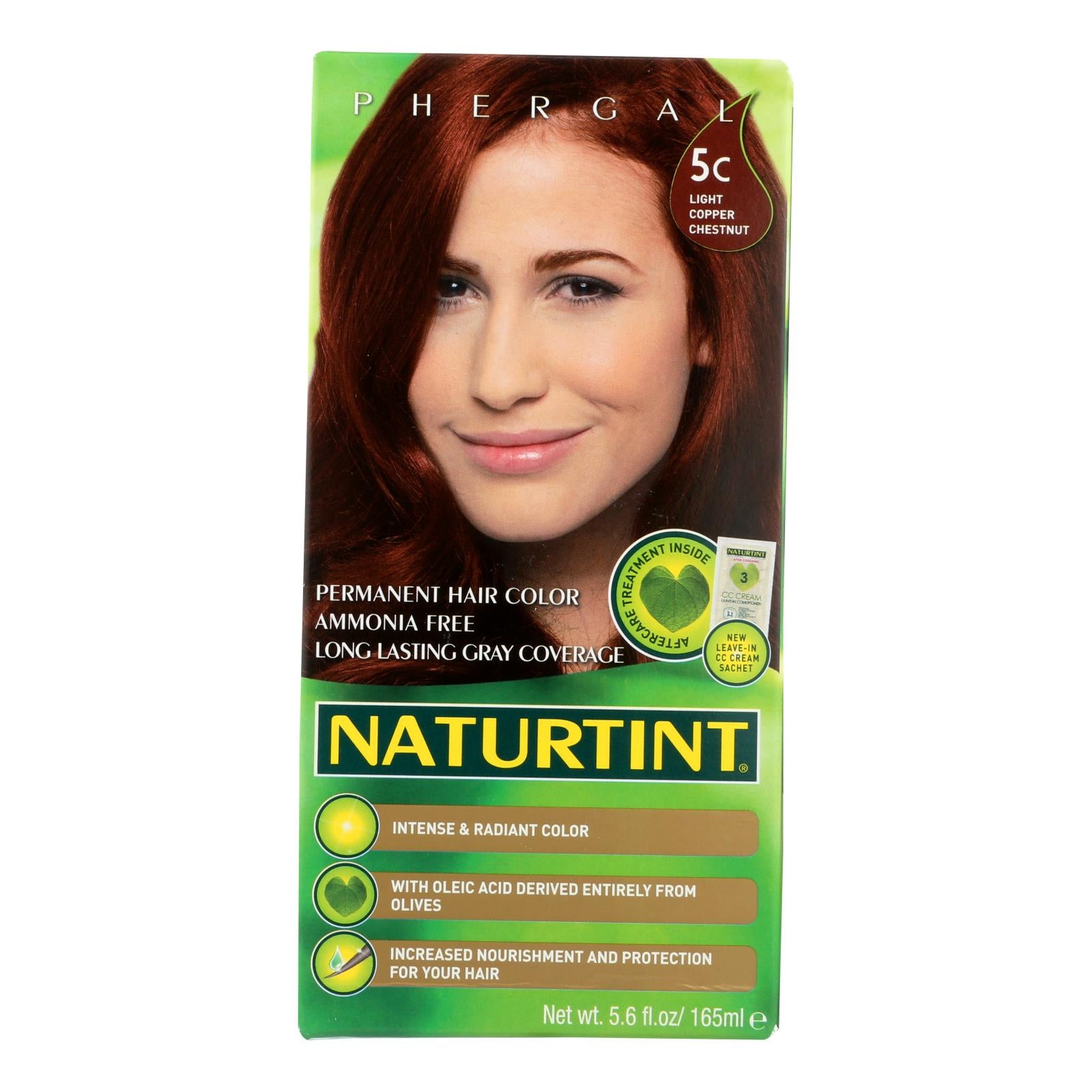 Naturtint Hair Color - Permanent - 5c - Light Copper Chestnut - 5.28 Oz