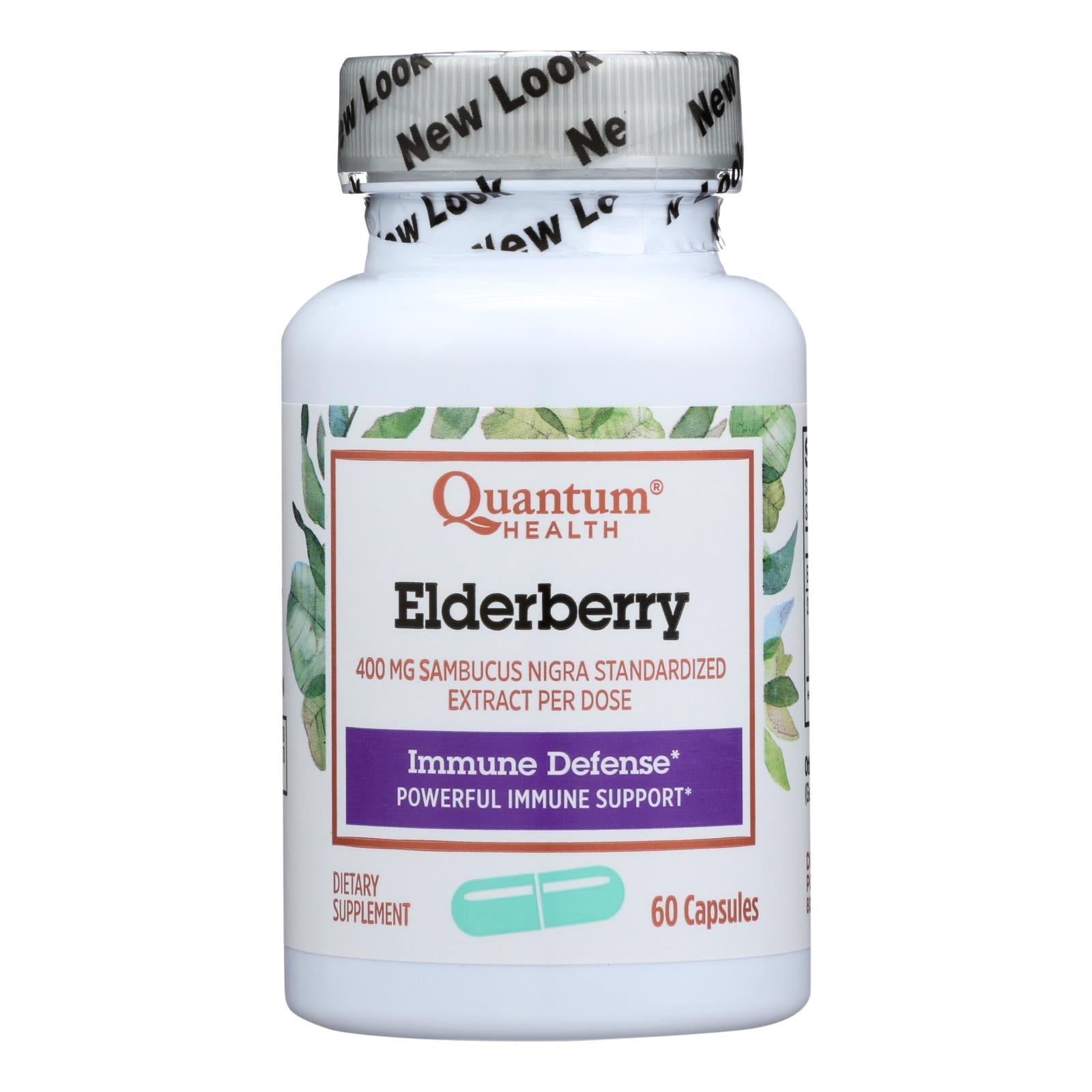 Quantum Elderberry Immune Defense Extract - 400 Mg - 60 Capsules