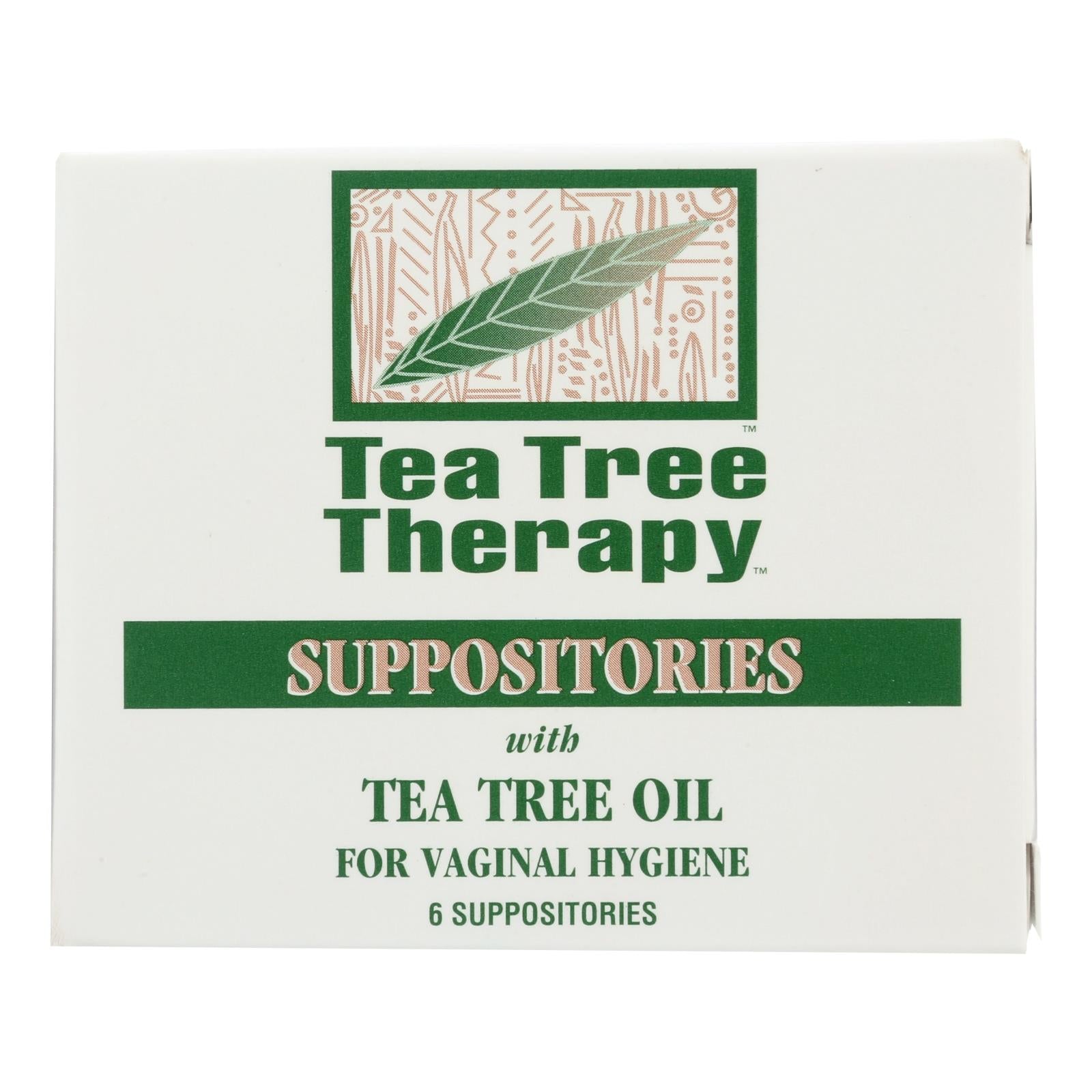 Tea Tree Therapy Vaginal Suppositories With Tea Tree Oil - 6 Suppositories