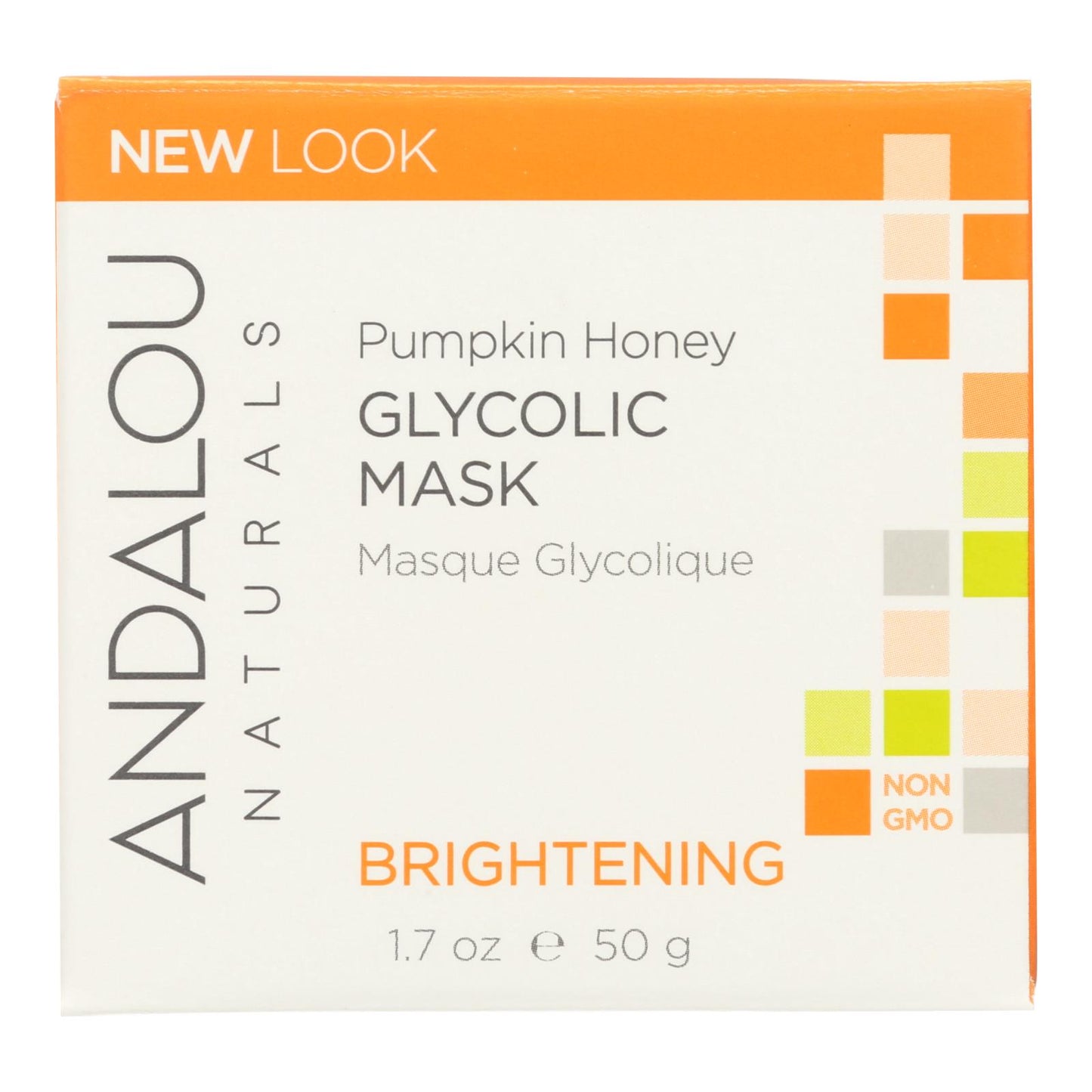 Andalou Naturals Glycolic Brightening Mask Pumpkin Honey - 1.7 Fl Oz