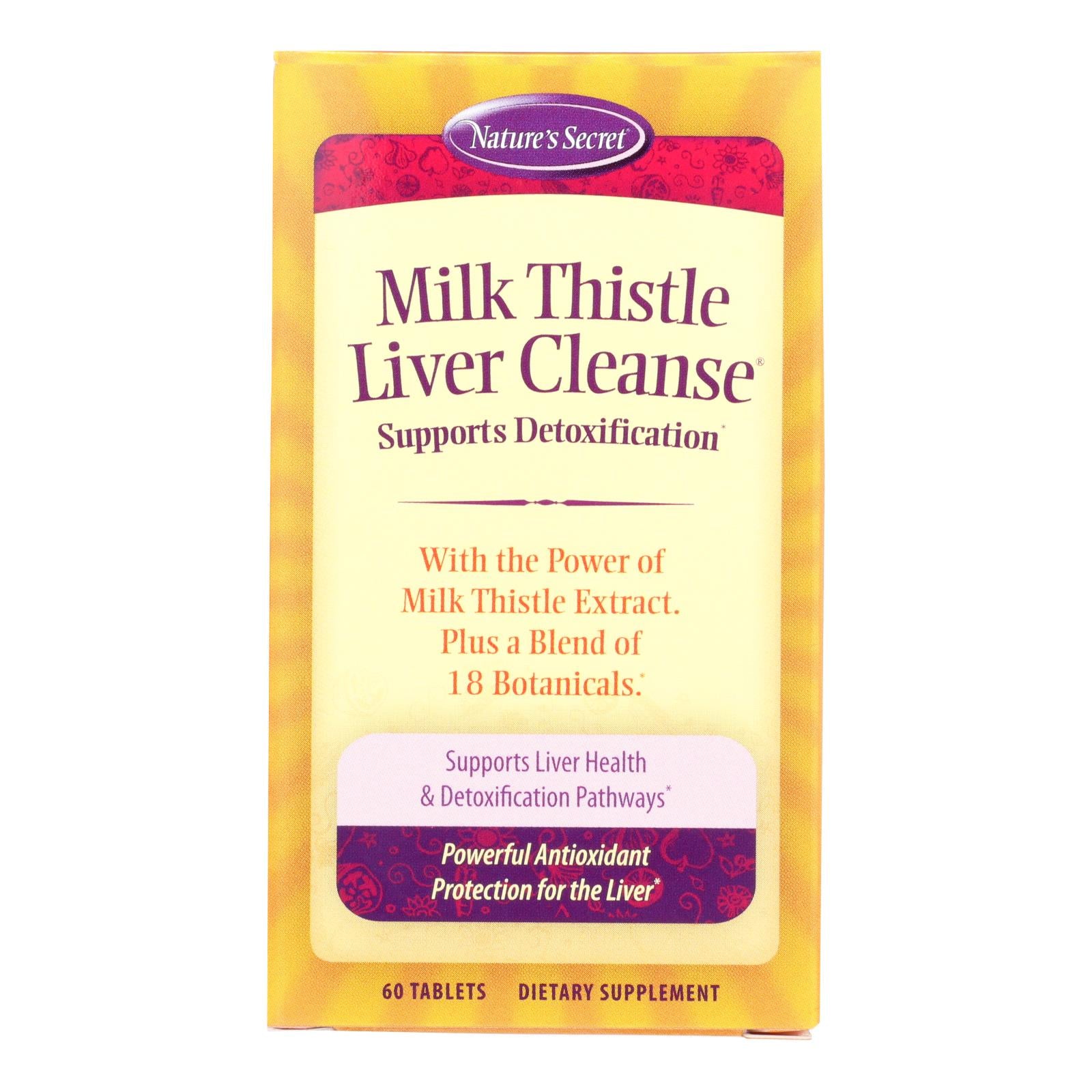 Nature's Secret Milk Thistle Liver Cleanse - 60 Tablets