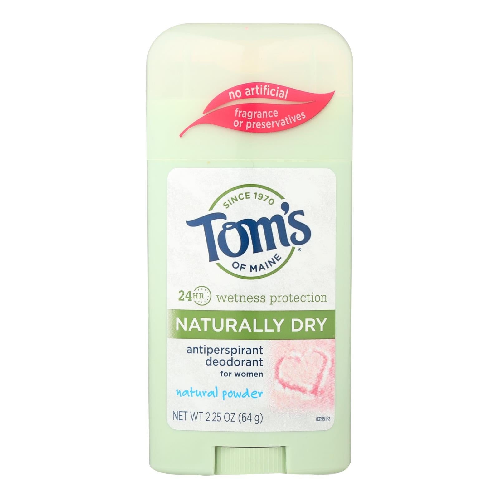 Tom's Of Maine Women's Antiperspirant Deodorant Natural Powder - 2.25 Oz - Case Of 6