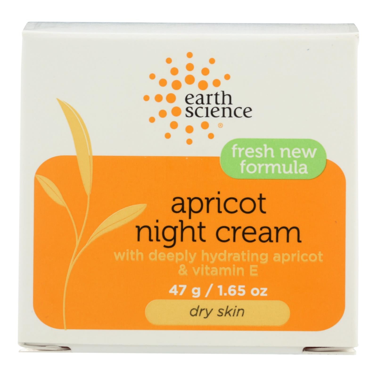 Earth Science Apricot Night Cream - 1.65 Oz
