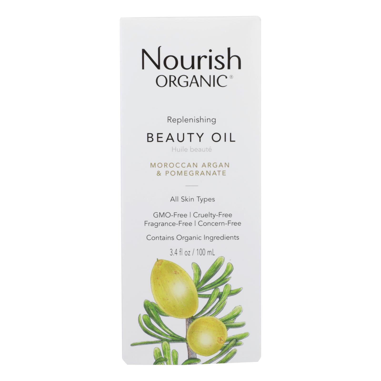 Nourish Organic Argan Oil - Replenishing Multi Purpose - 3.4 Oz