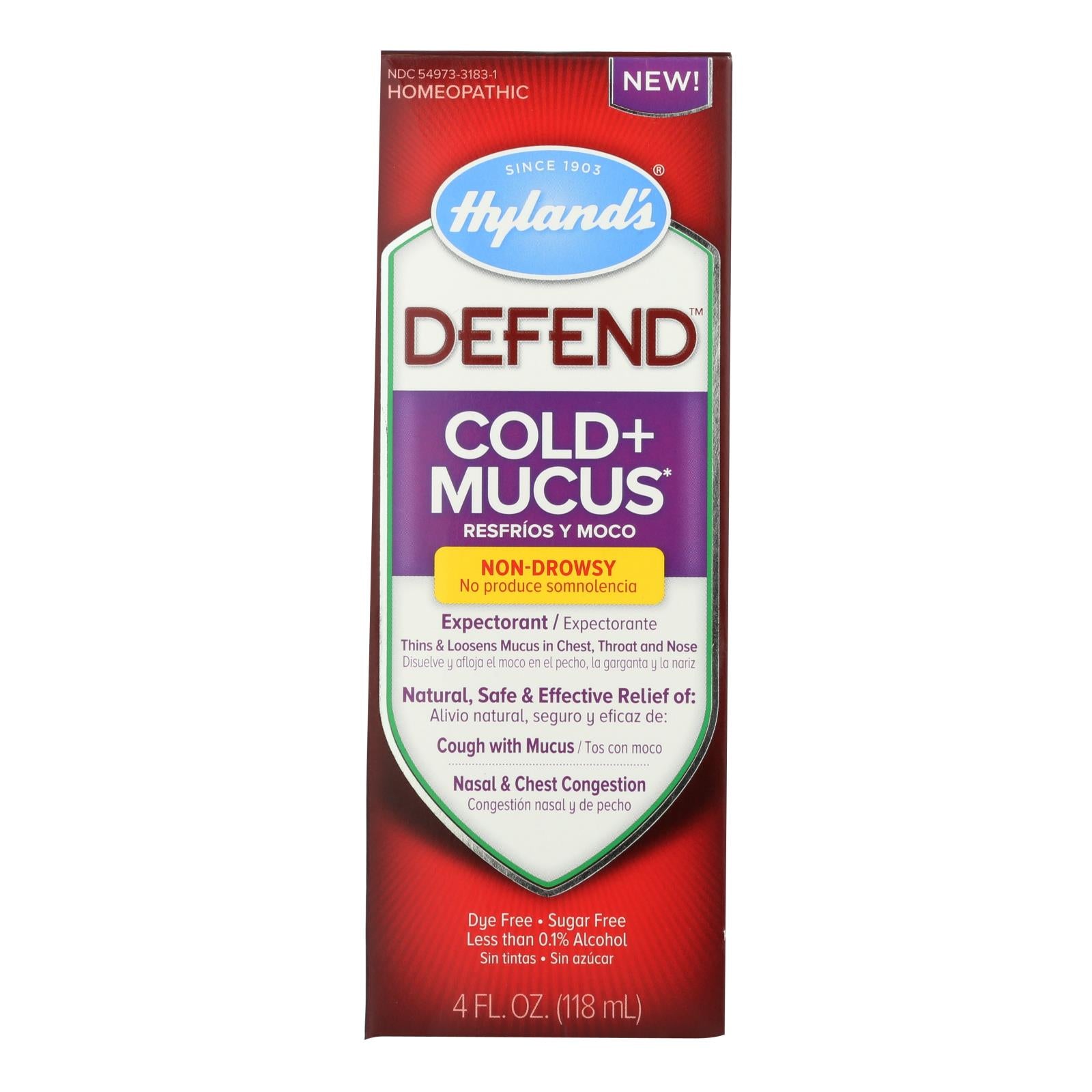 Hylands Homepathic Cold And Mucus - Defend - 4 Fl Oz