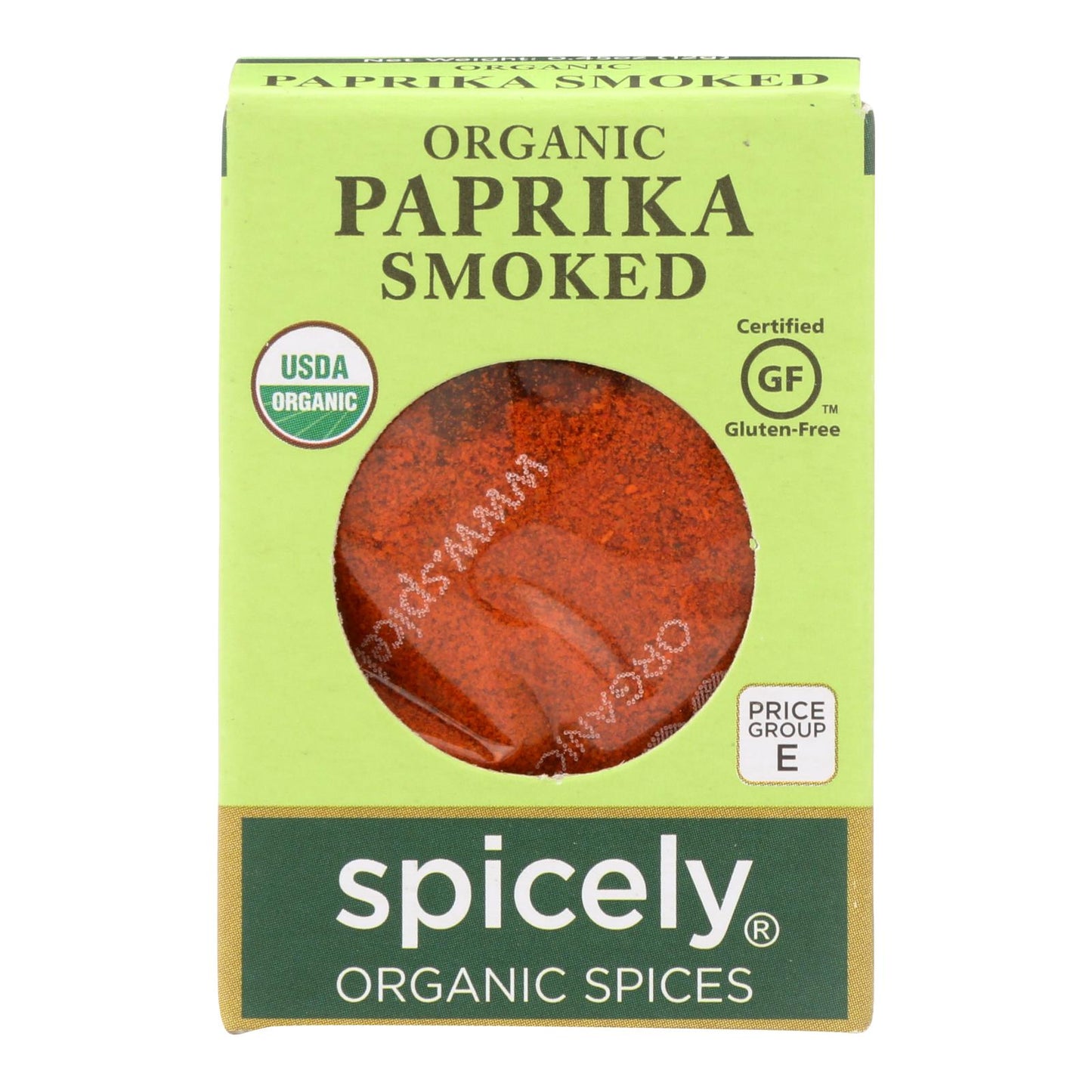 Spicely Organics - Organic Paprika - Smoked - Case Of 6 - 0.45 Oz.