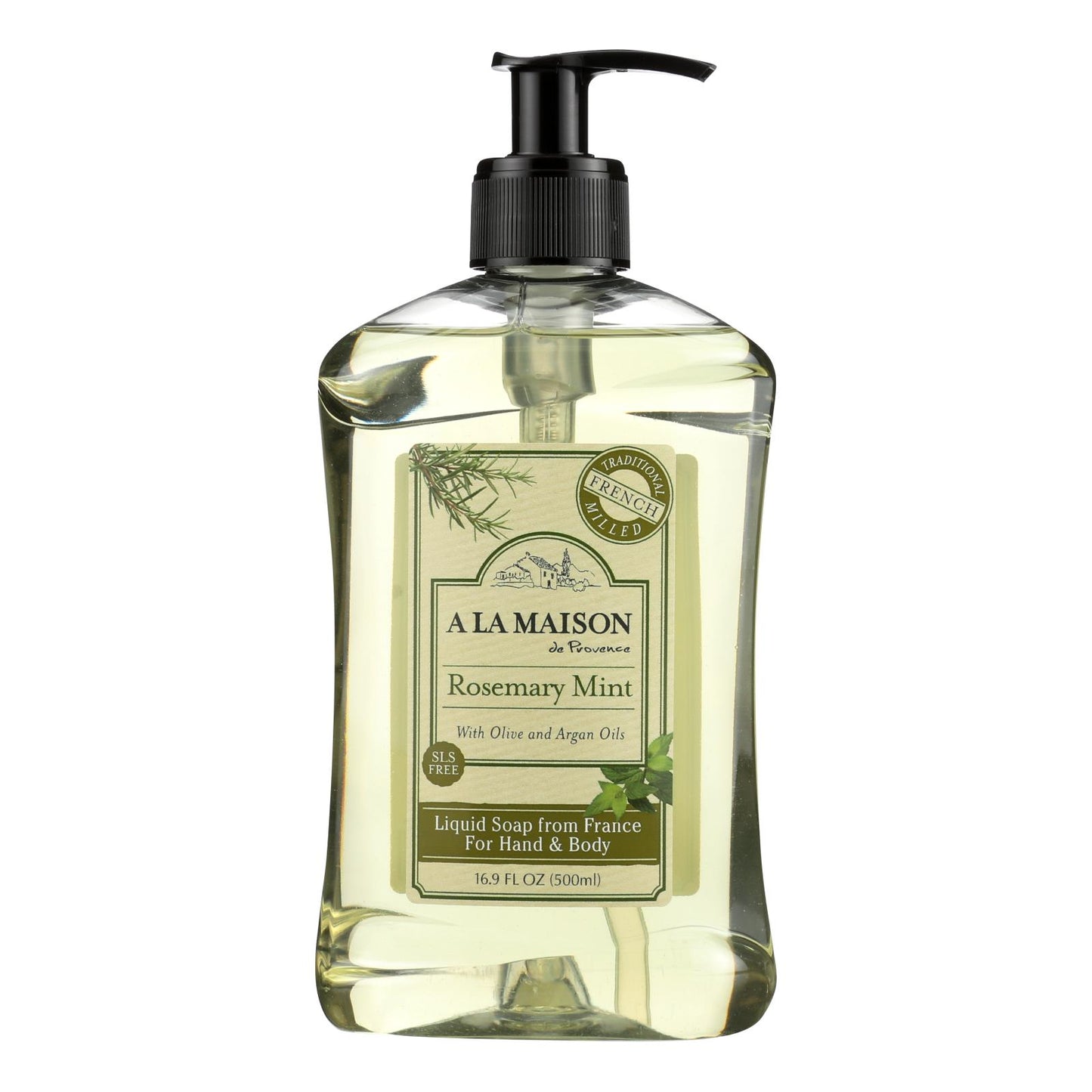 A La Maison - French Liquid Soap - Rosemary Mint - 16.9 Fl Oz