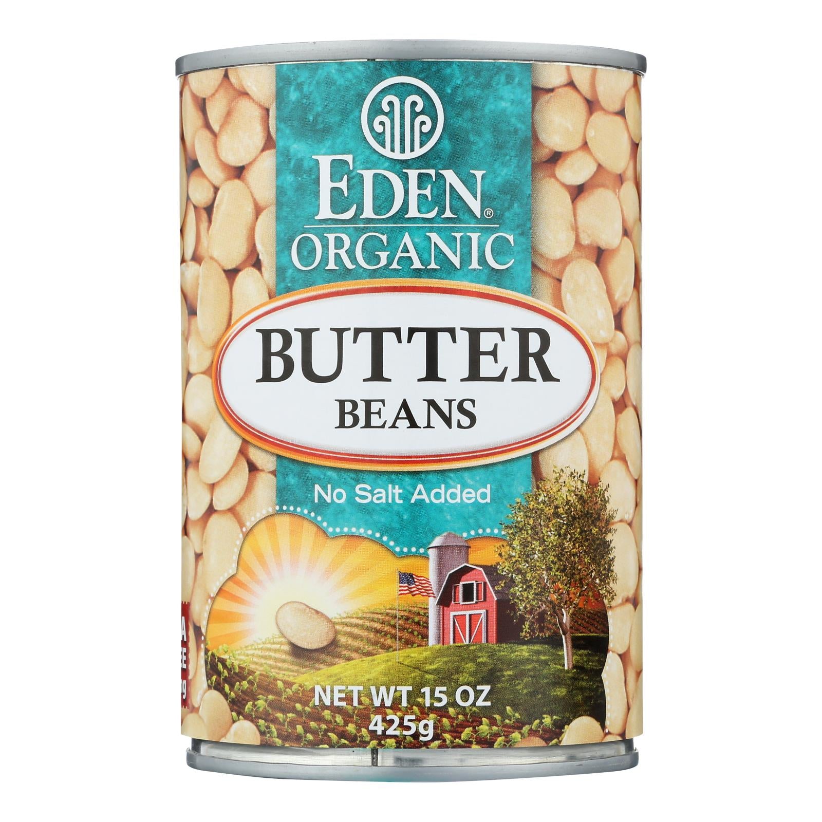 Eden Foods Butter Beans Organic - Case Of 12 - 15 Oz.