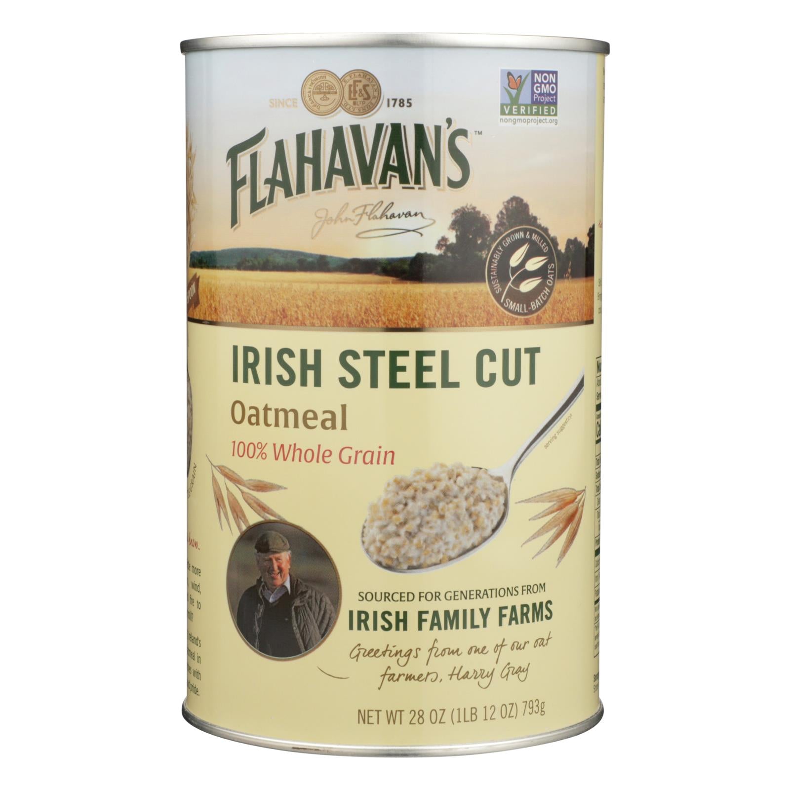 Flahavans Oatmeal - Irish Steel Cut - Case Of 6 - 28 Oz.