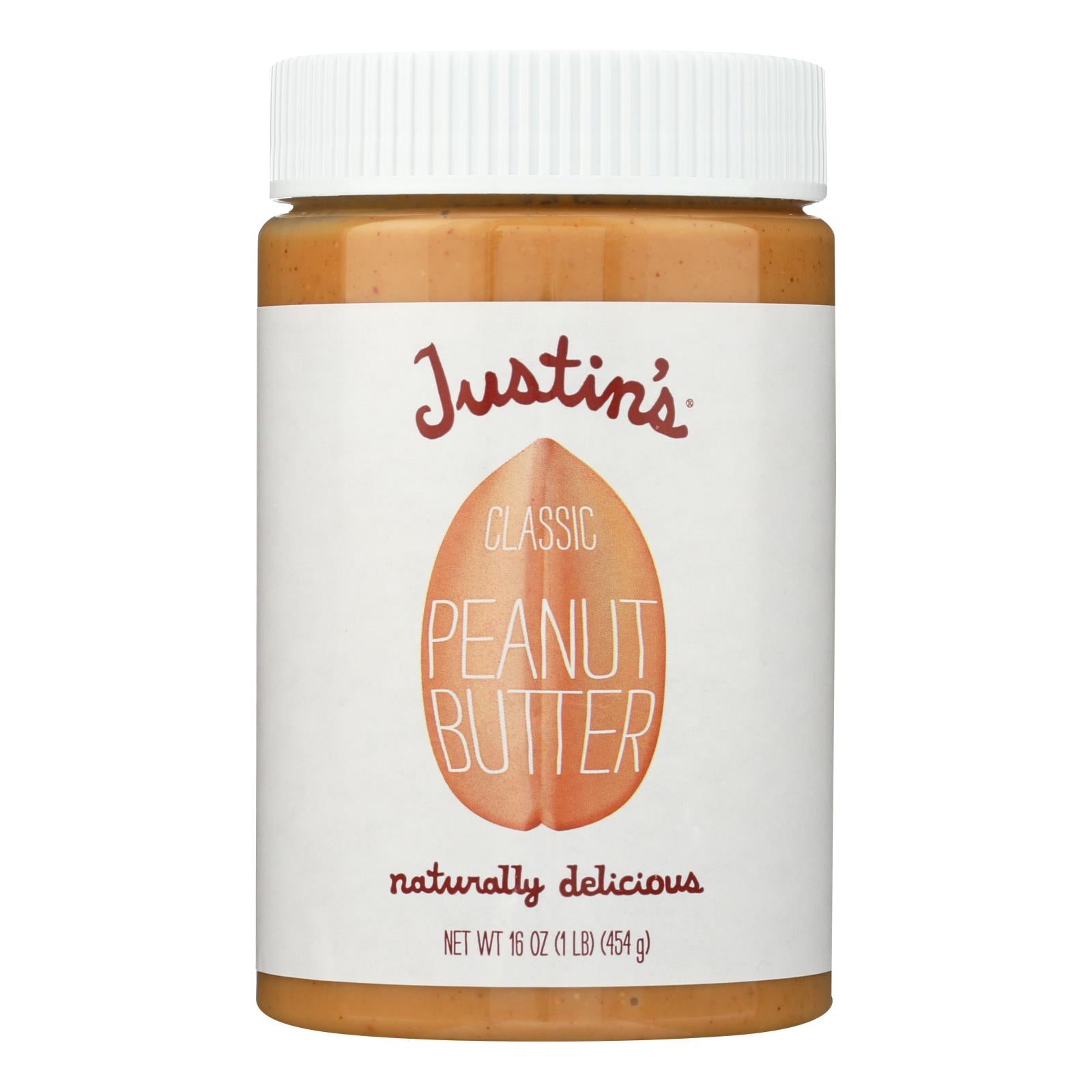 Justin's Nut Butter Peanut Butter - Classic - Case Of 12 - 16 Oz.