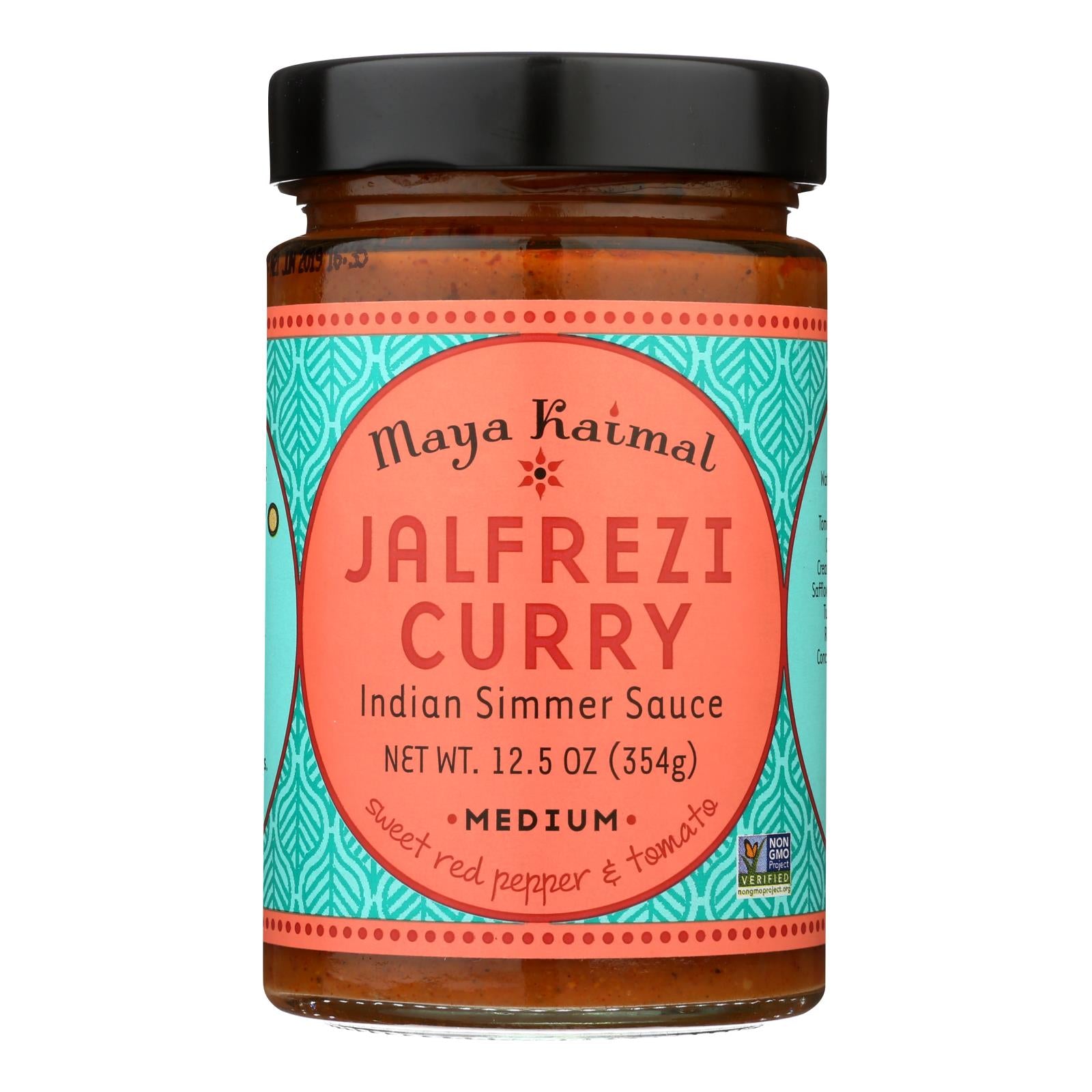 Maya Kaimal Indian Simmer Sauce - Jalfrezi Curry - Case Of 6 - 12.5 Oz.