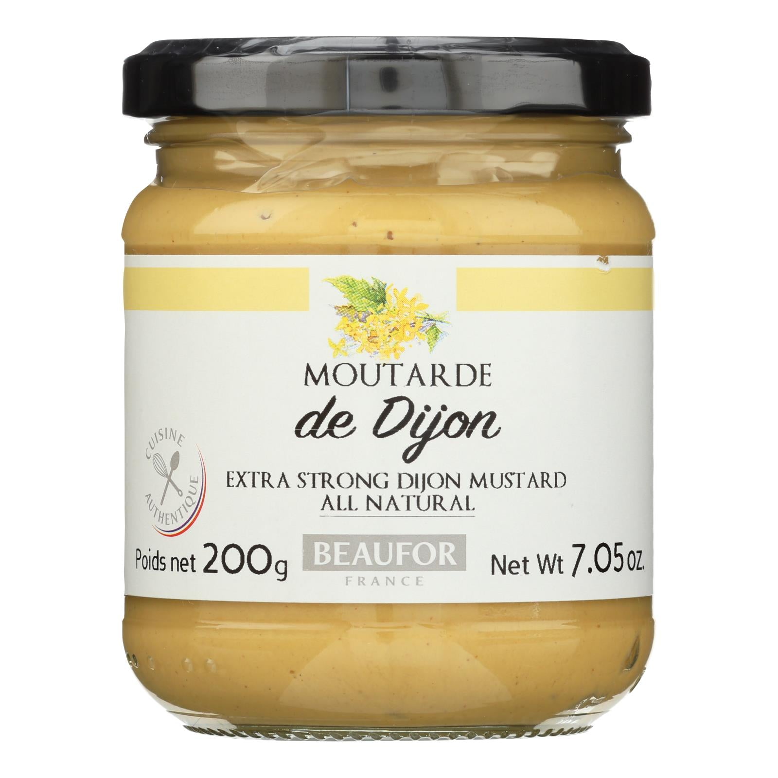 Beaufor Extra Strong Dijon Mustard - Case Of 12 - 7.05 Oz