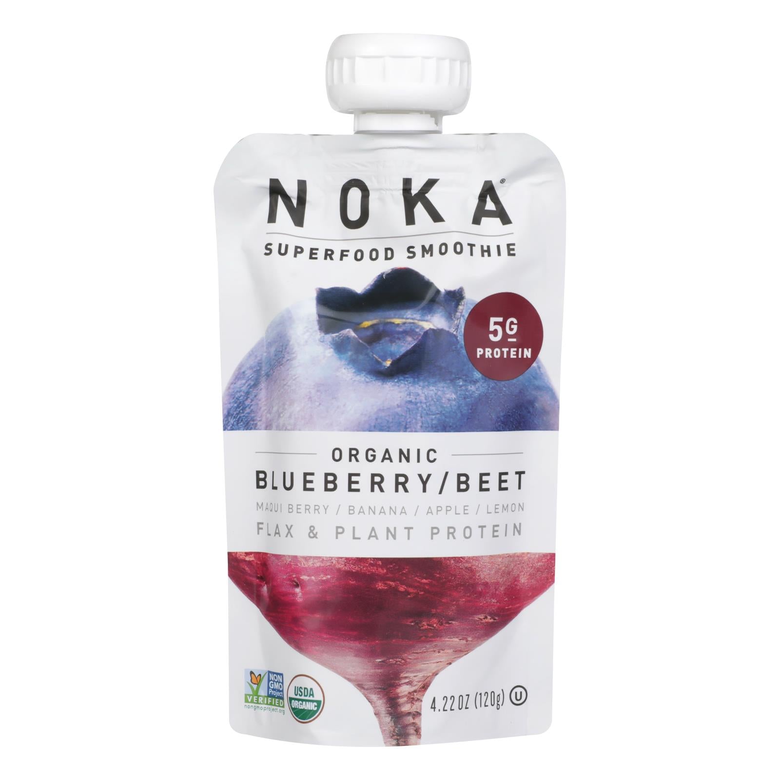 Noka Superfood Blueberry Beet Blend  - Case Of 6 - 4.22 Oz