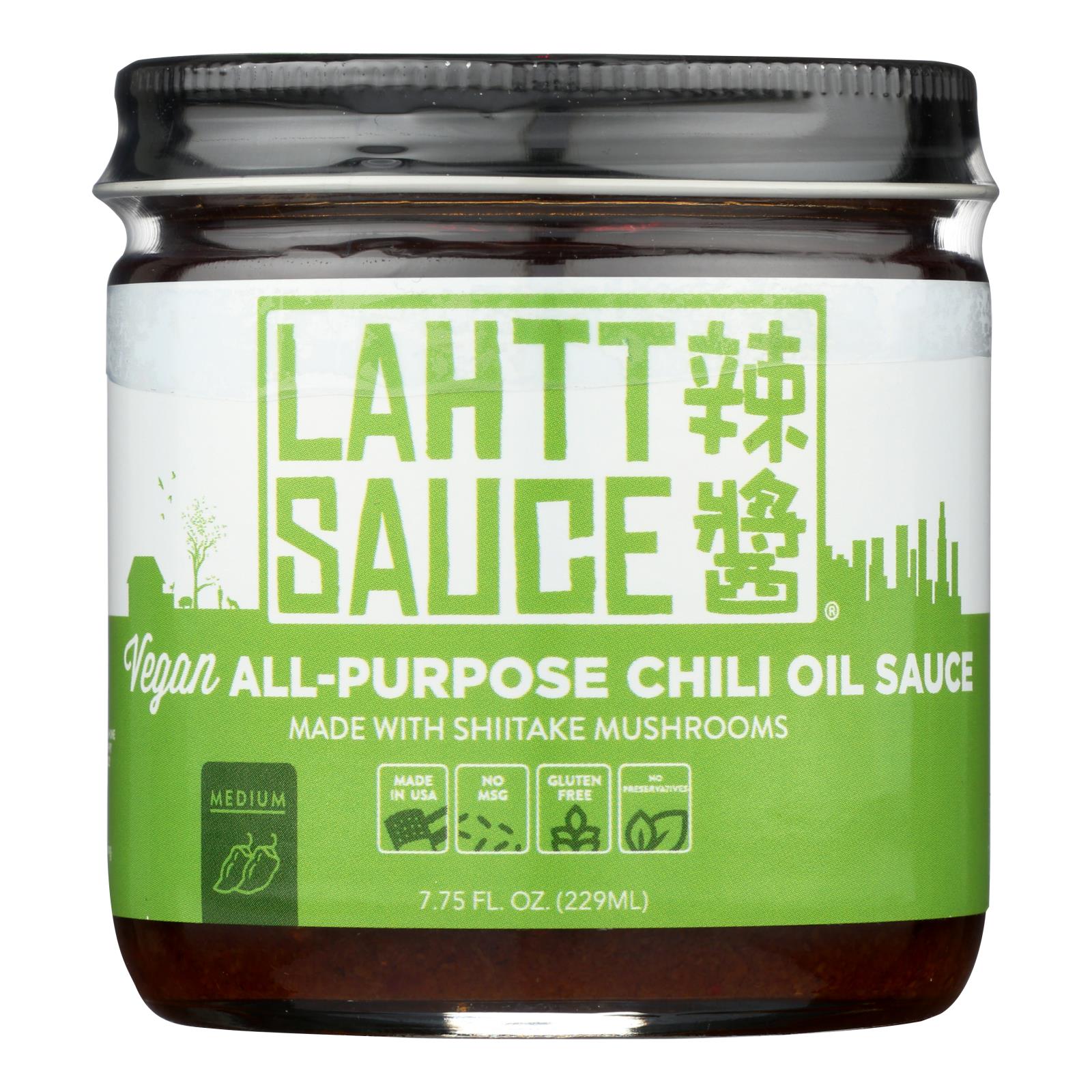 Lahtt Sauce Co - Sauce Chili Oil Vegan - Case Of 6 - 7.75 Oz