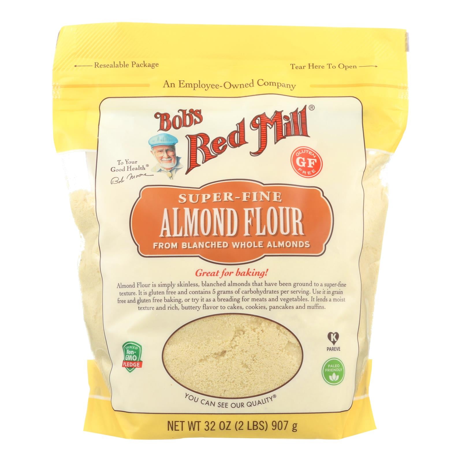 Bob's Red Mill - Flour - Almond - Blanched - Case Of 4 - 32 Oz