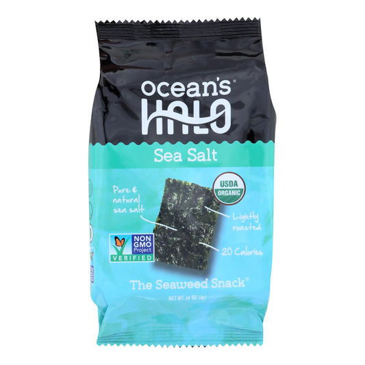 Ocean's Halo Seaweed, Sea Salt Snack  - Case Of 12 - .14 Oz