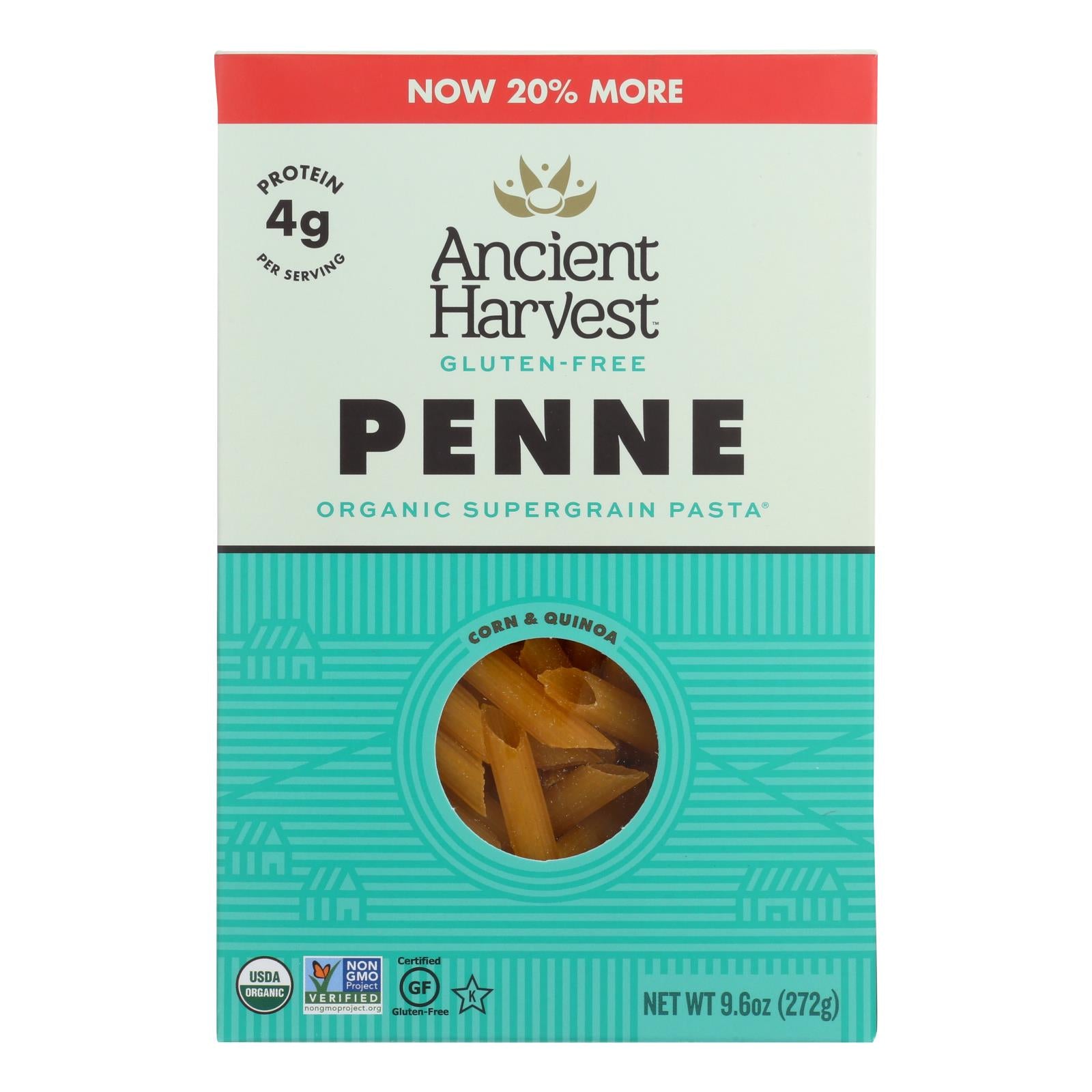 Ancient Harvest Supergrain Pasta - Penne - Case Of 12 - 9.6 Oz.