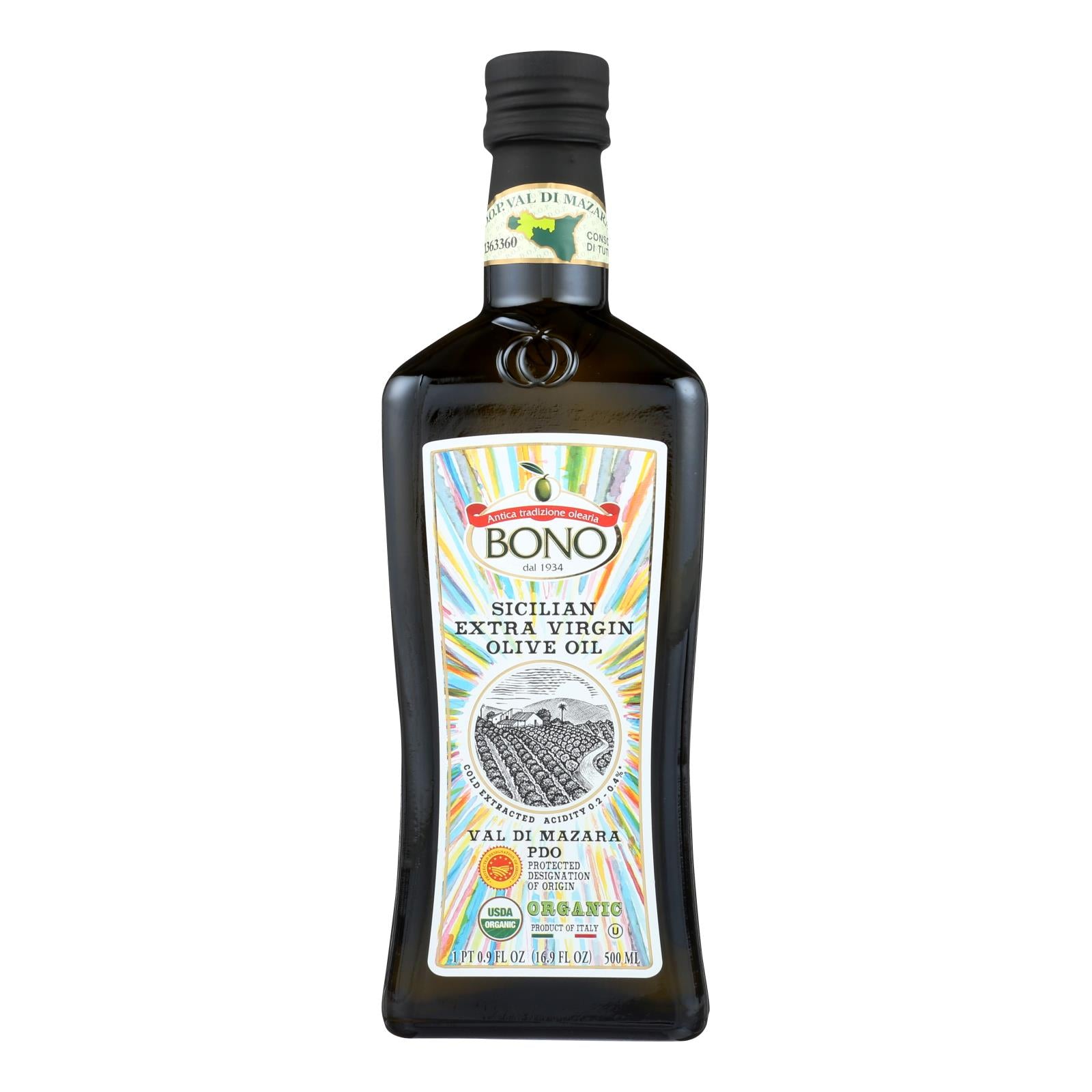 Bono - Evoo Organic Val Di Mazara - Case Of 6 - 16.9 Fz