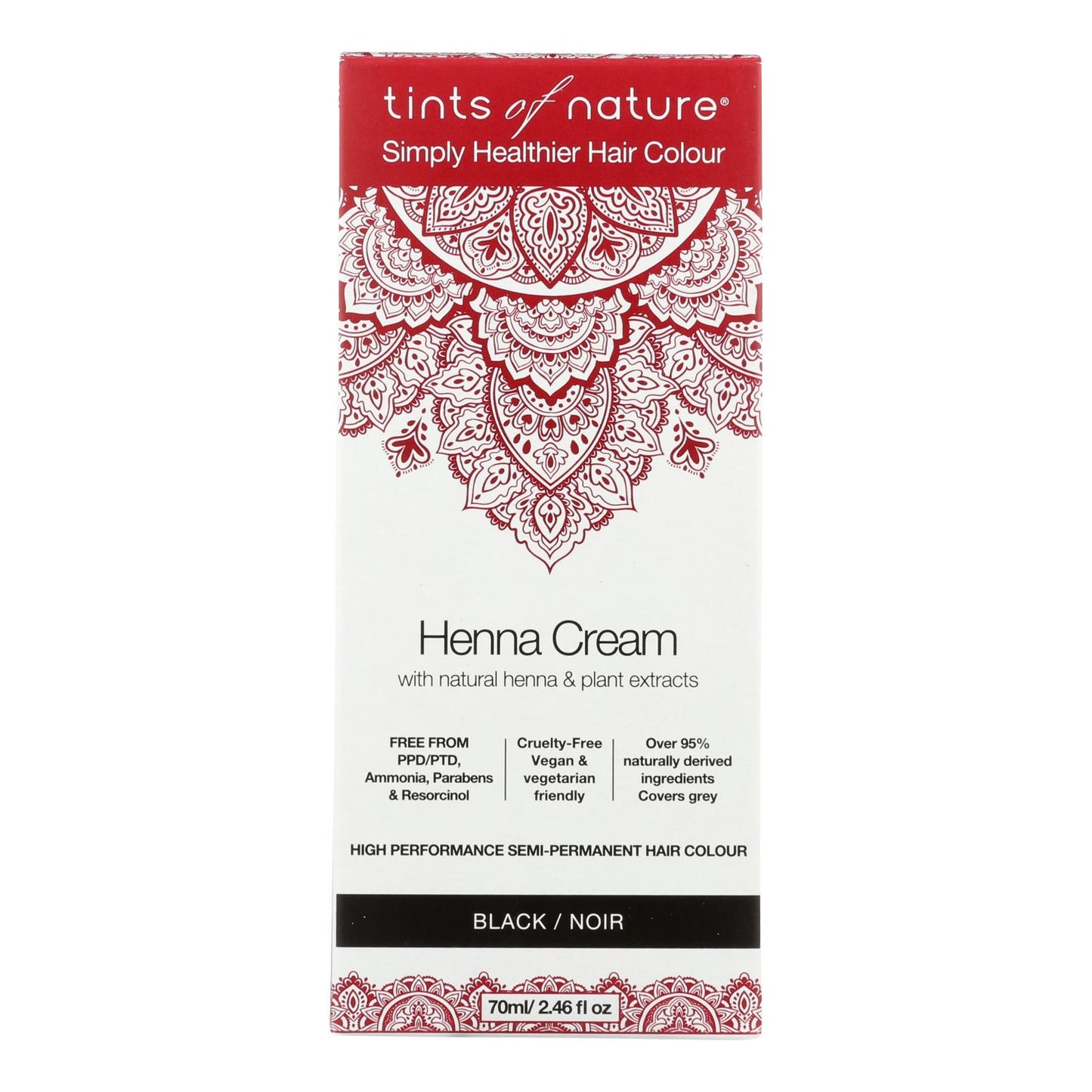 Tints Of Nature - Henna Cream Black - 2.46 Fz