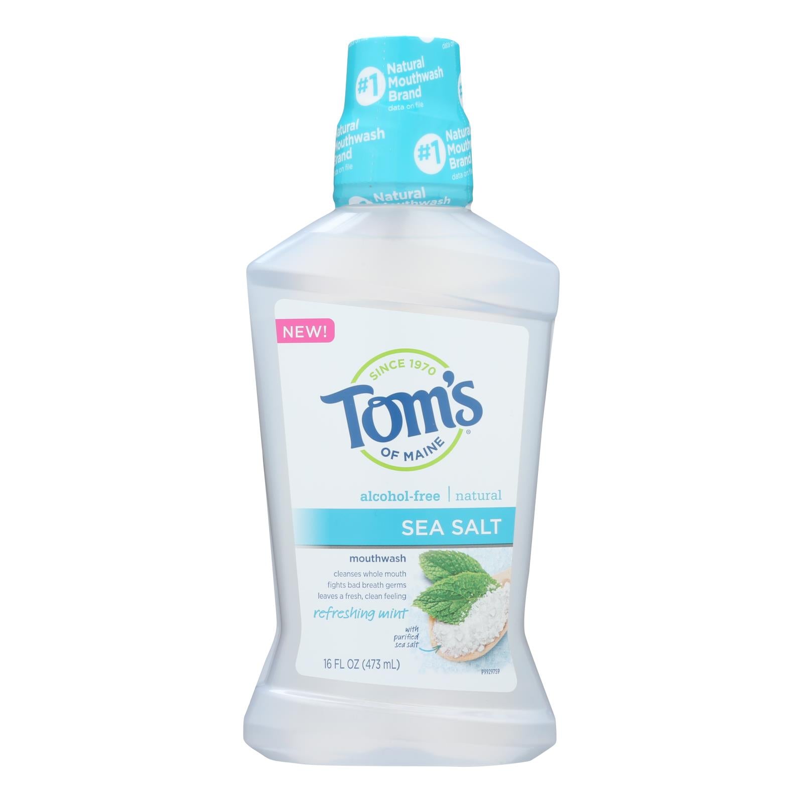 Tom's Of Maine - Mouthwash Sea Salt Mint - 1 Each - 16 Oz