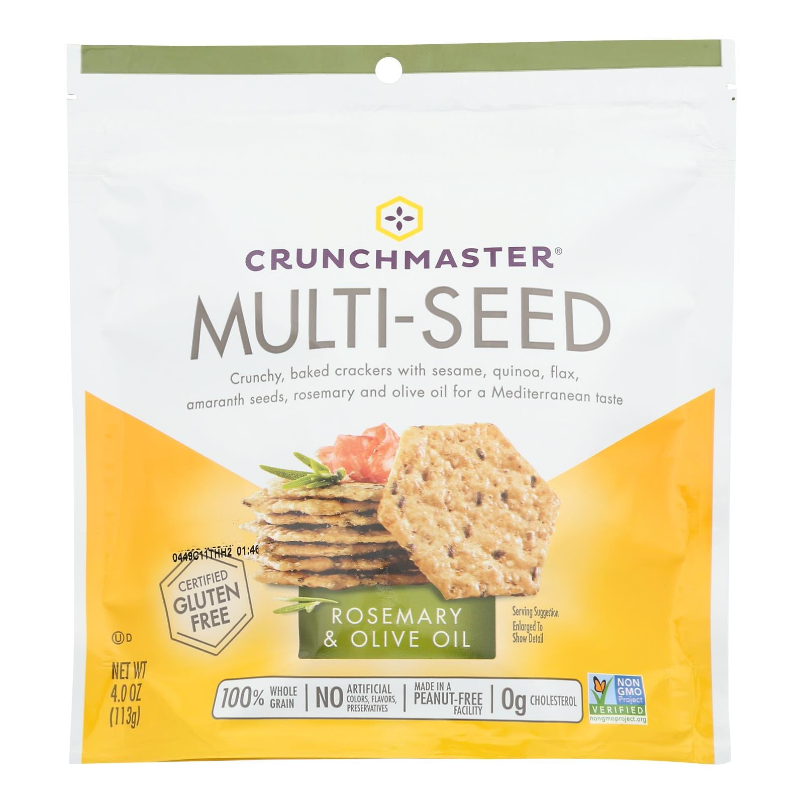 Crunchmaster - Multiseed Crckr Rsmry&olv - Case Of 12 - 4 Oz