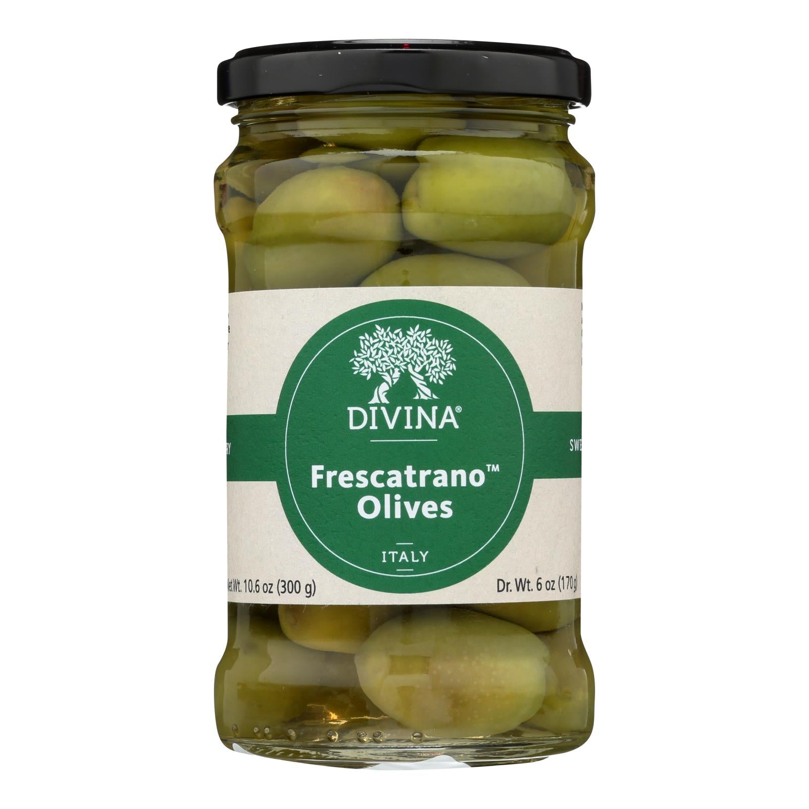 Divina - Olives Frescatrano - Case Of 6 - 6 Oz