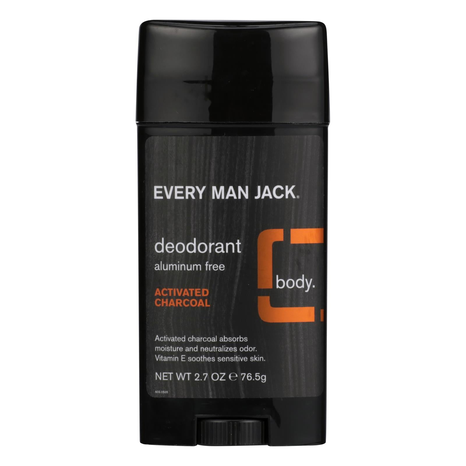 Every Man Jack - Deodorant Activated Charcoal - 1 Each - 2.7 Oz