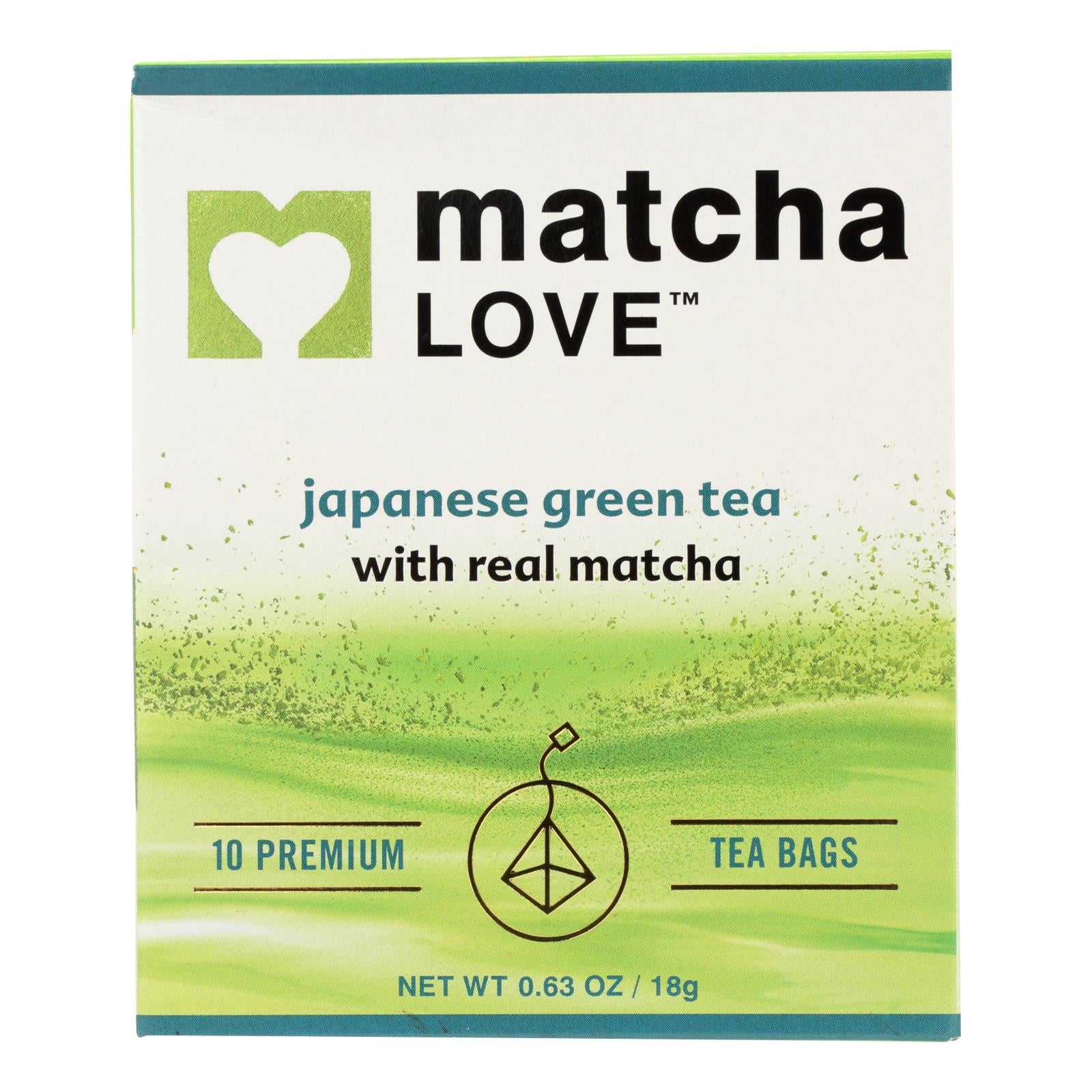 Matcha Love In Matcha Green Tea Traditional Flavor  - Case Of 6 - 10 Bags